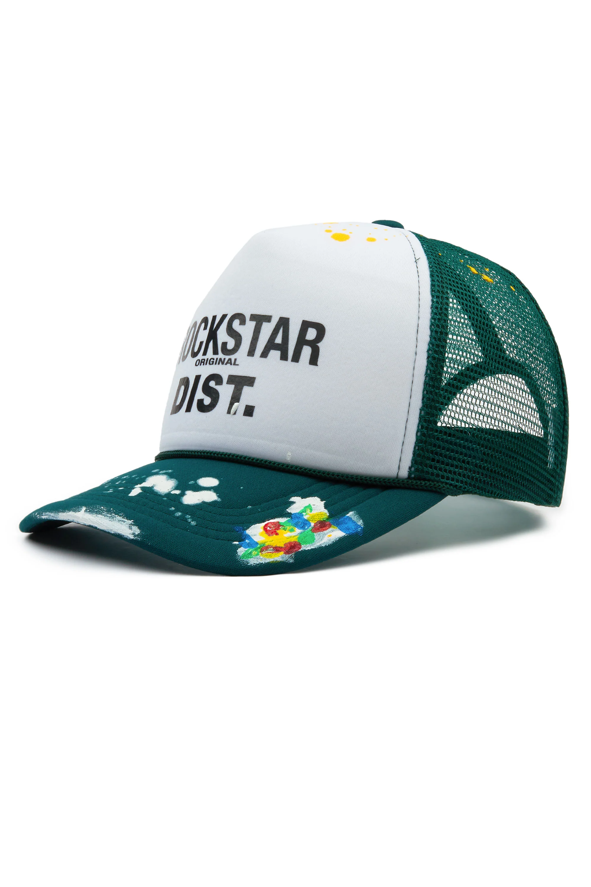 Neptune White/Dark Green Trucker Hat - Image 2