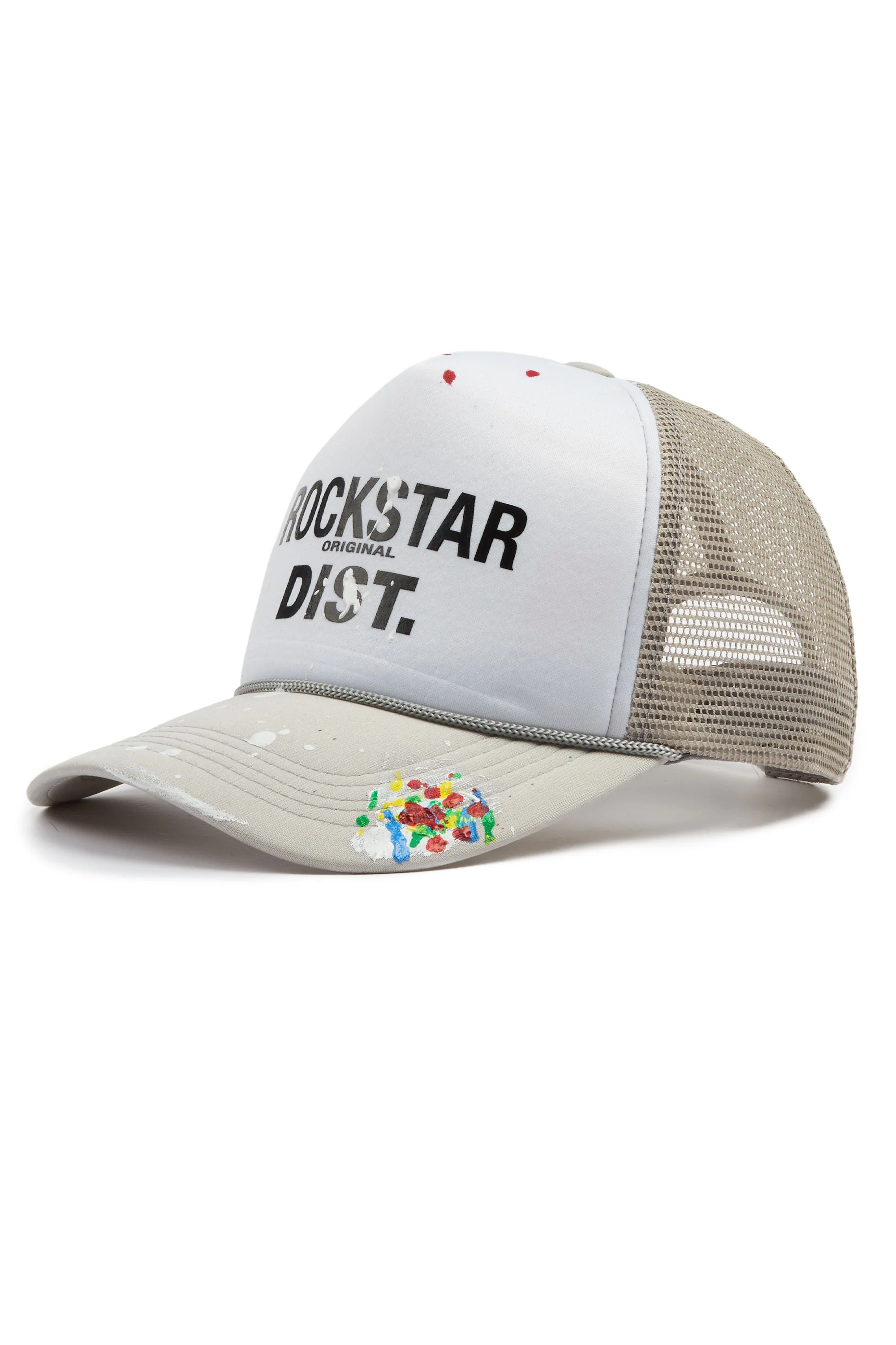 Neptune White/Light Grey Trucker Hat - Image 2