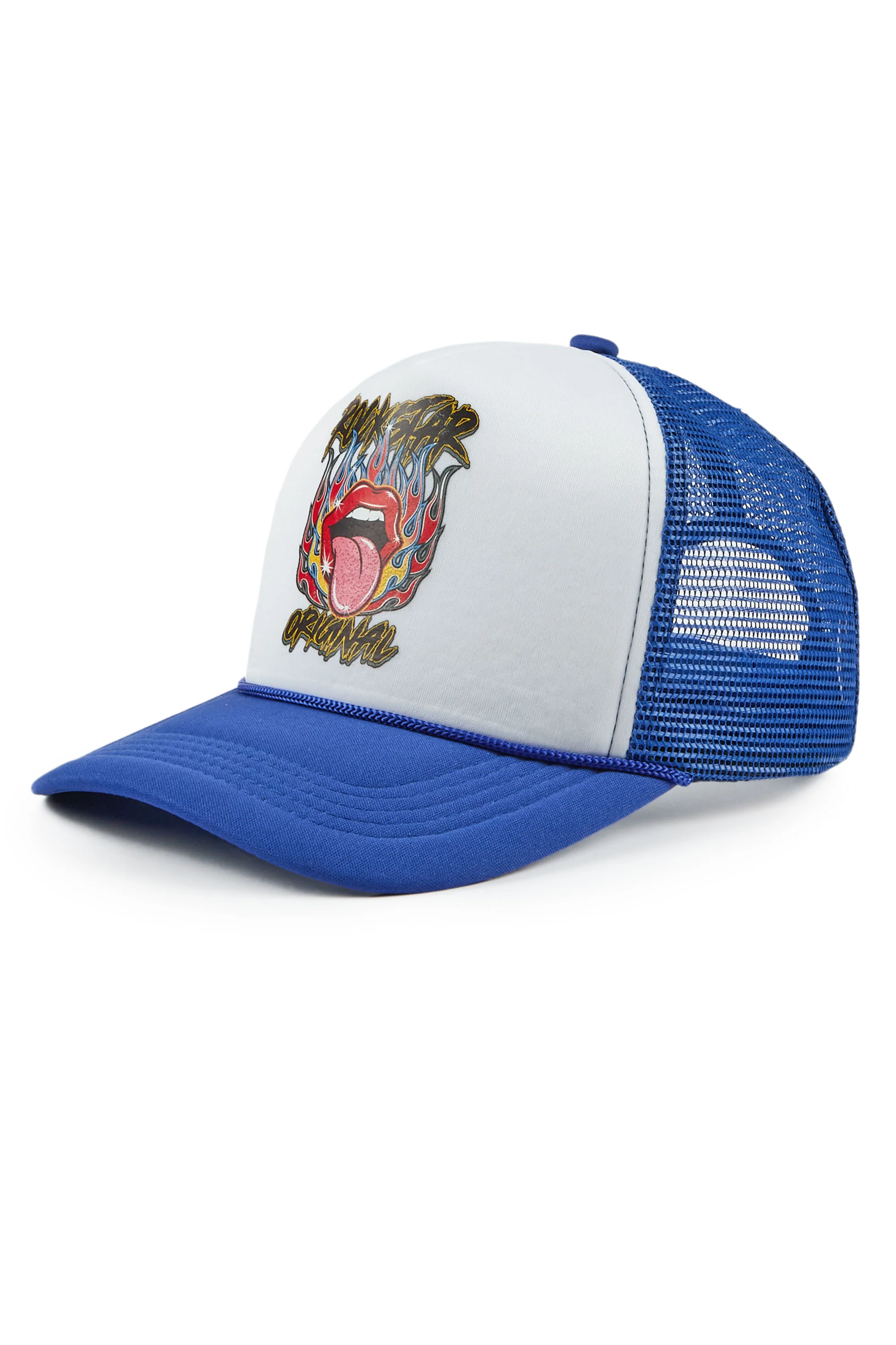 Henlix White/Royal Trucker Hat - Image 2