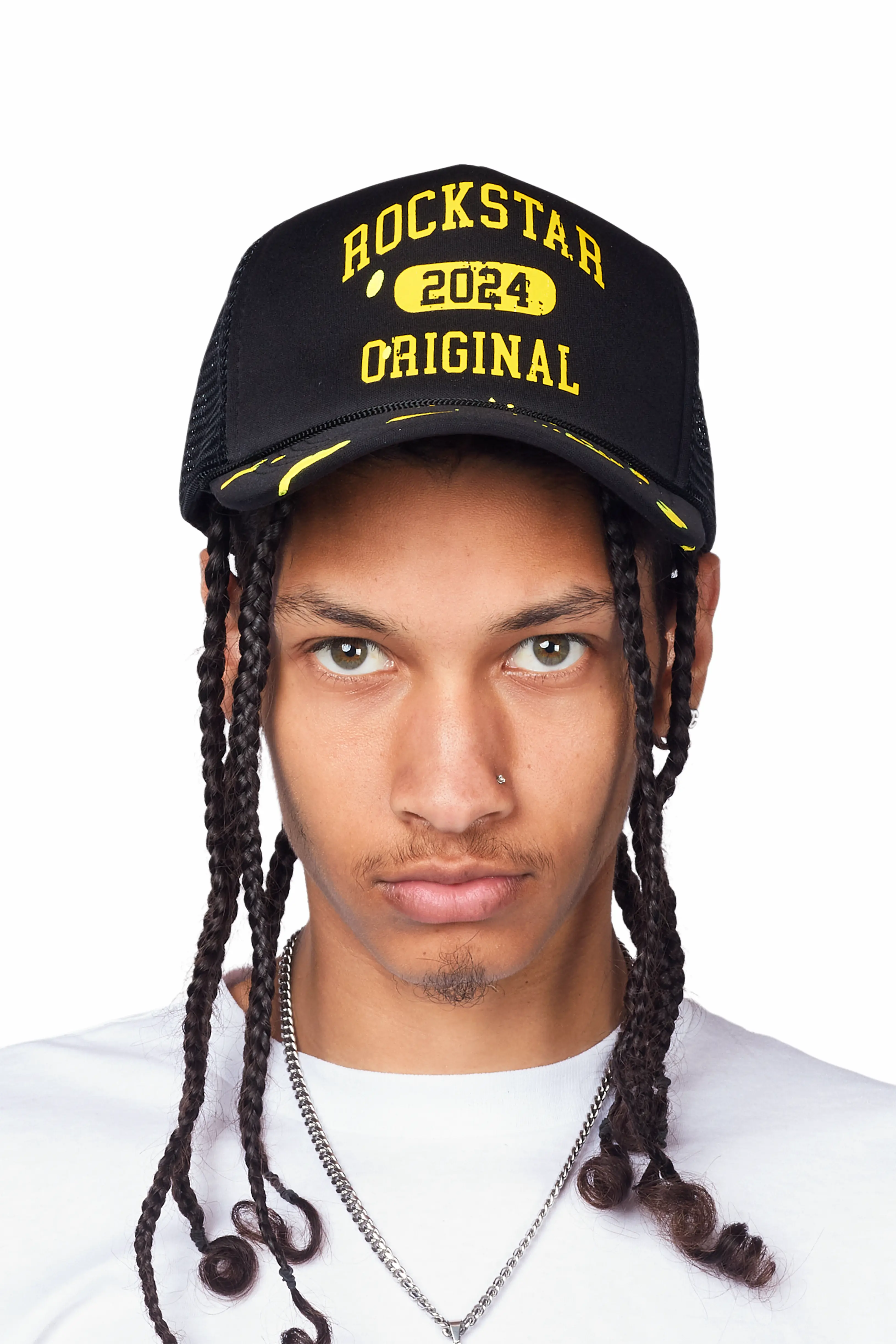 Gallio Black Graphic Trucker Hat - Image 2