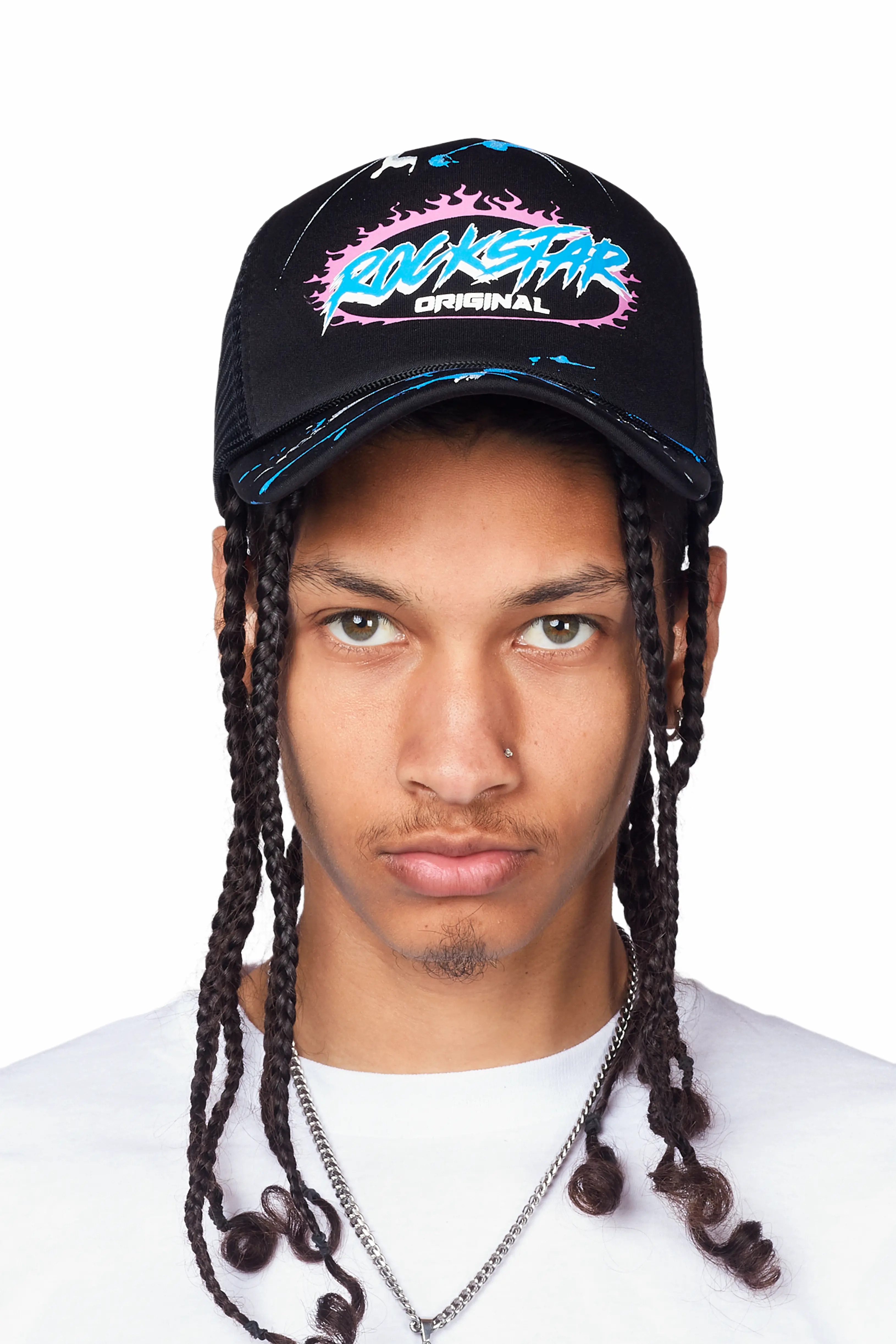 Hasani Black Graphic Trucker Hat - Image 2