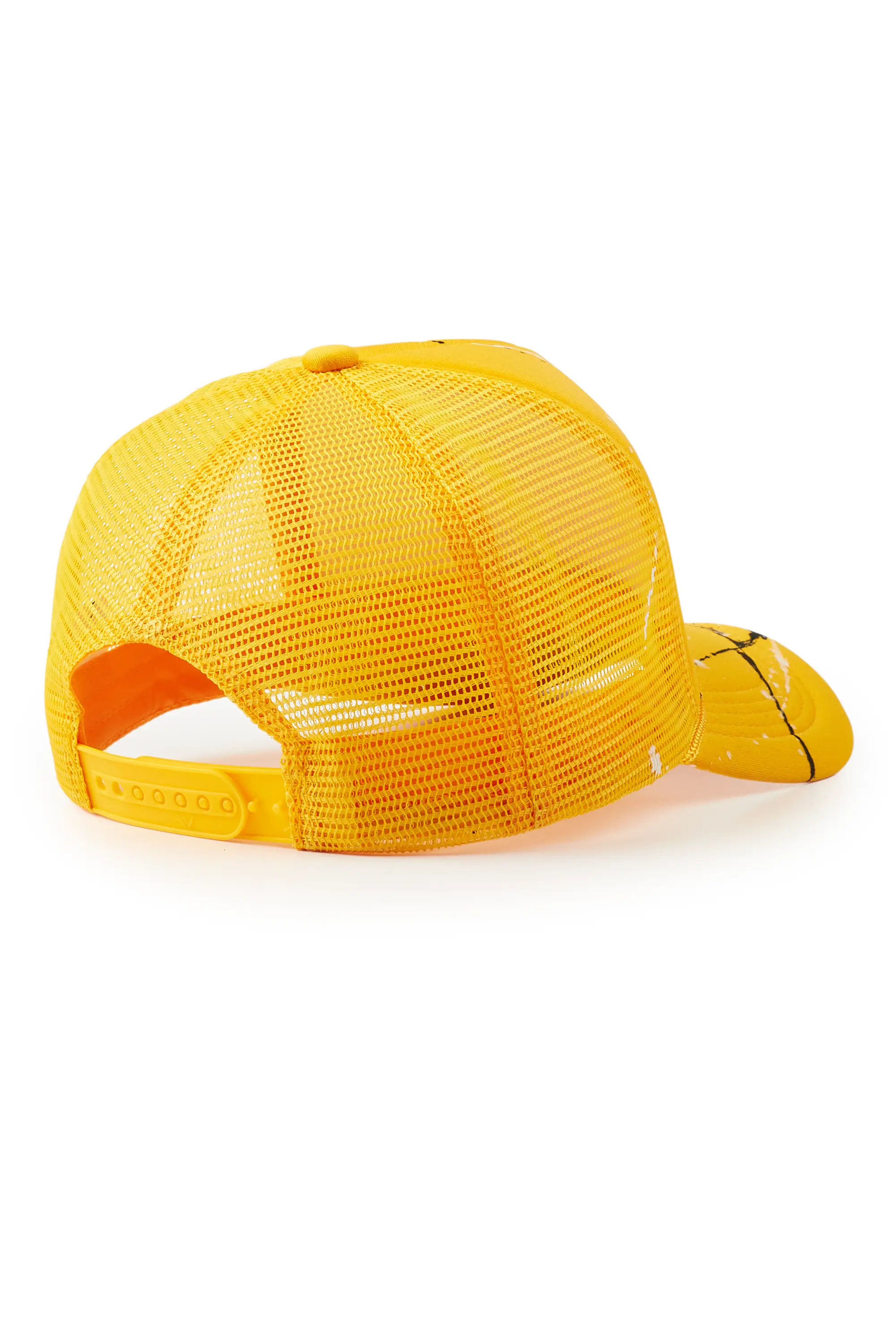 Marks Yellow Graphic Trucker Hat - Image 4