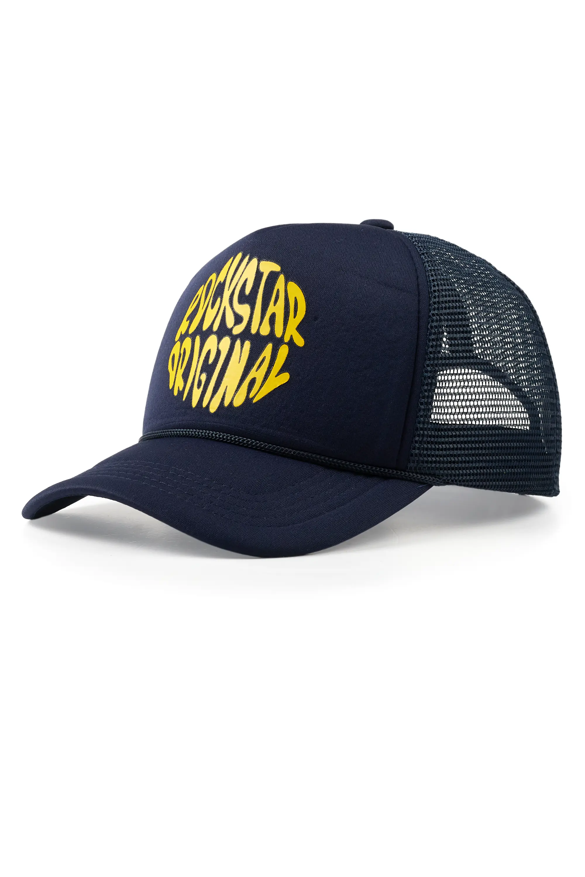 Neron Navy Graphic Trucker Hat - Image 3