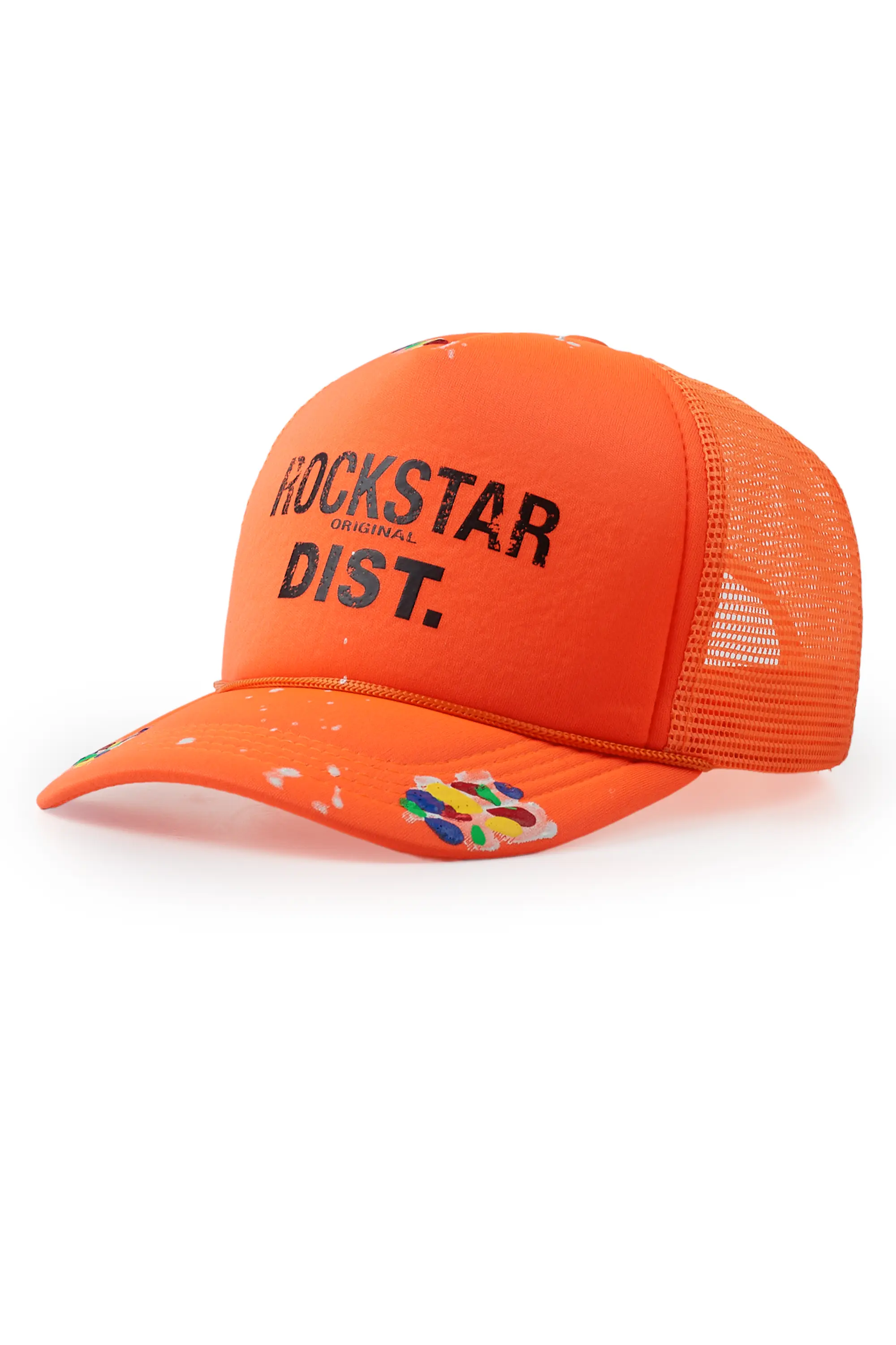 Rais Orange Graphic Trucker Hat - Image 2