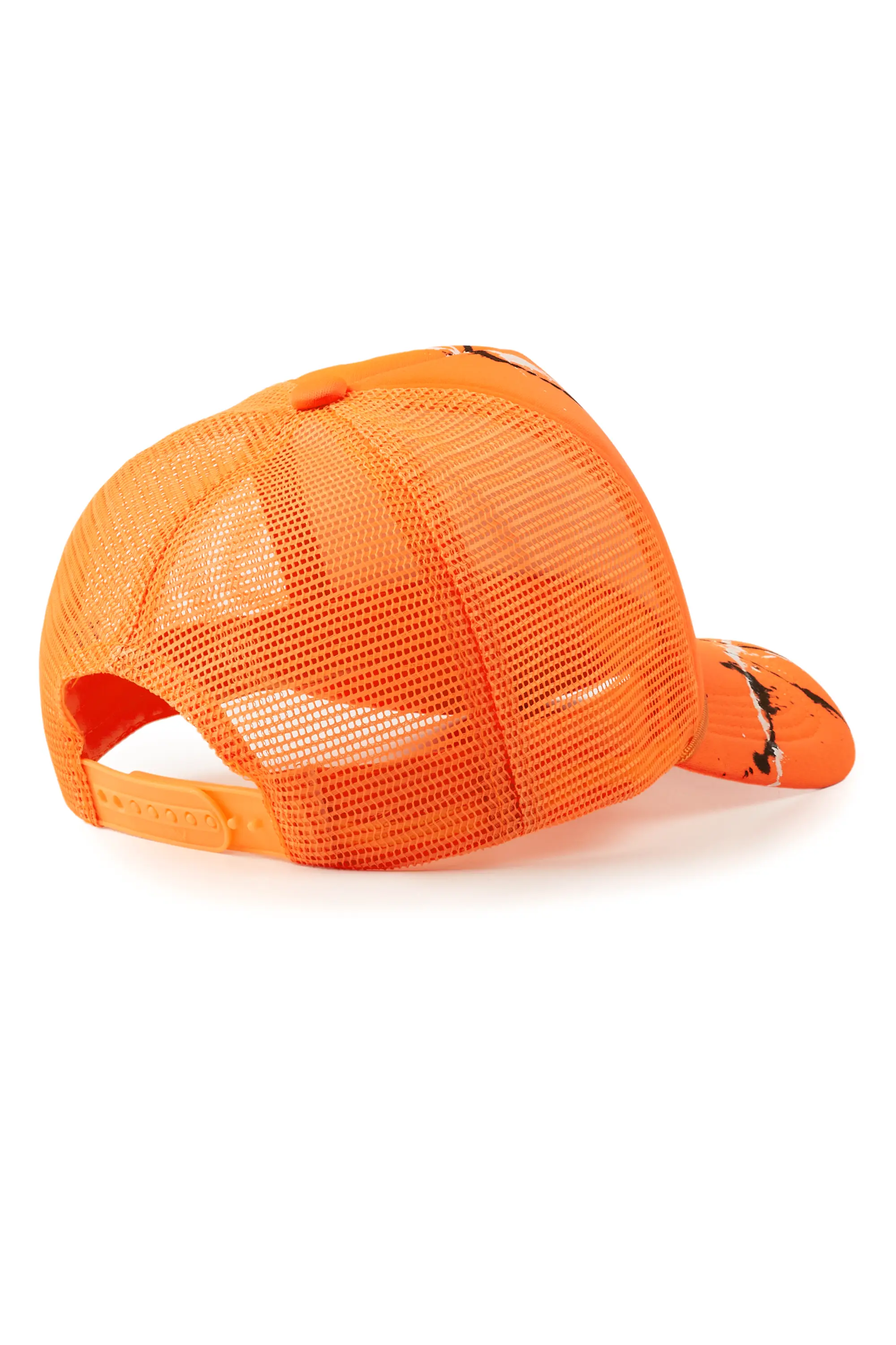 Saman Orange Graphic Trucker Hat - Image 4