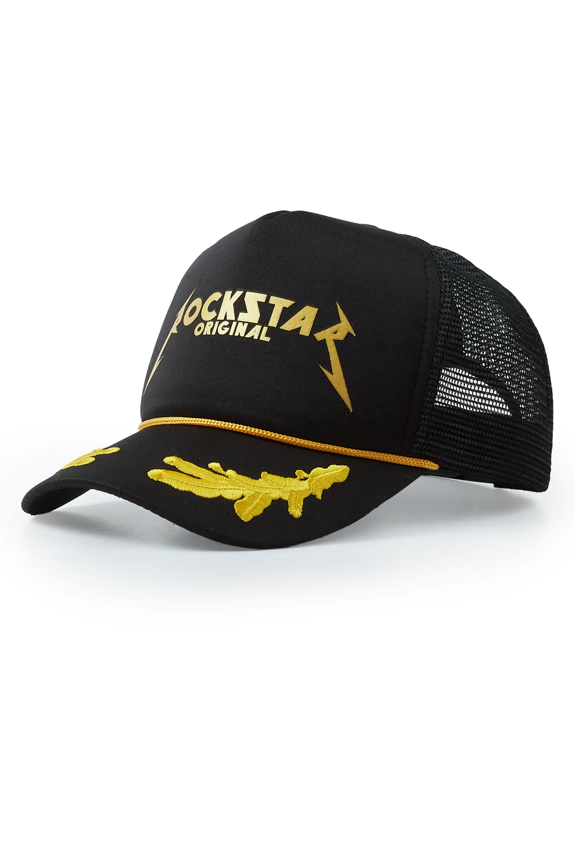 Pardes Black Graphic Trucker Hat - Image 2