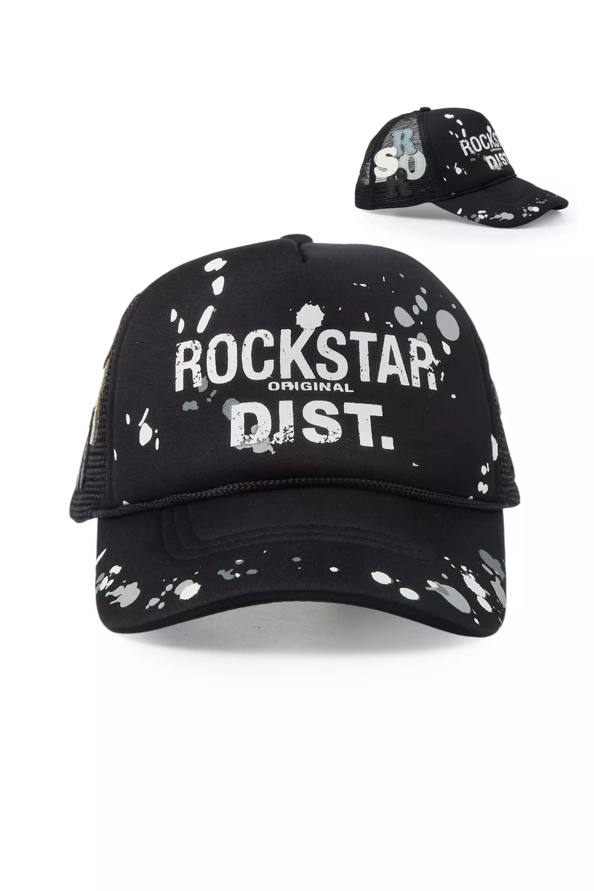 Roselee Black Trucker Hat