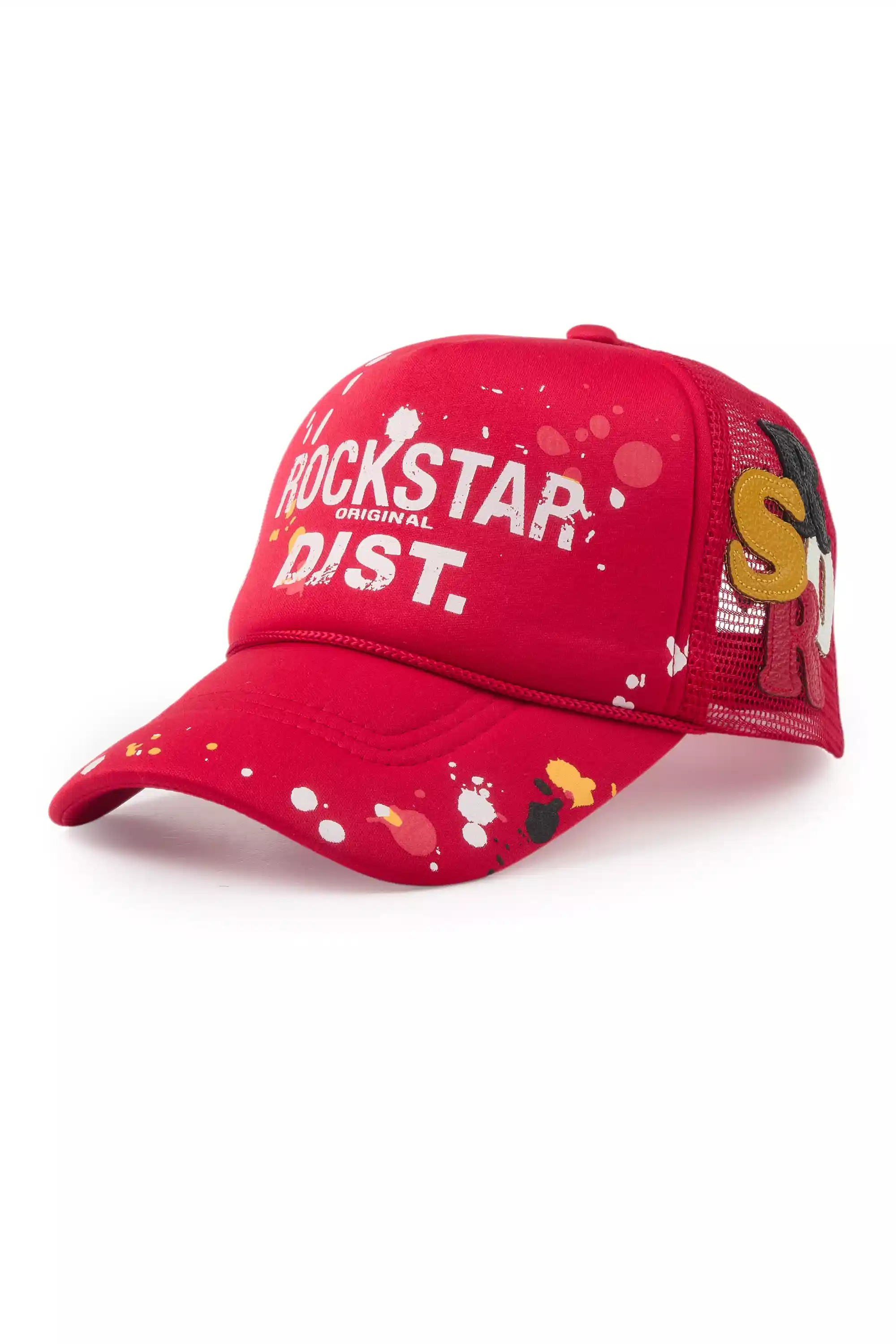 Platon Red Graphic Trucker Hat - Image 5