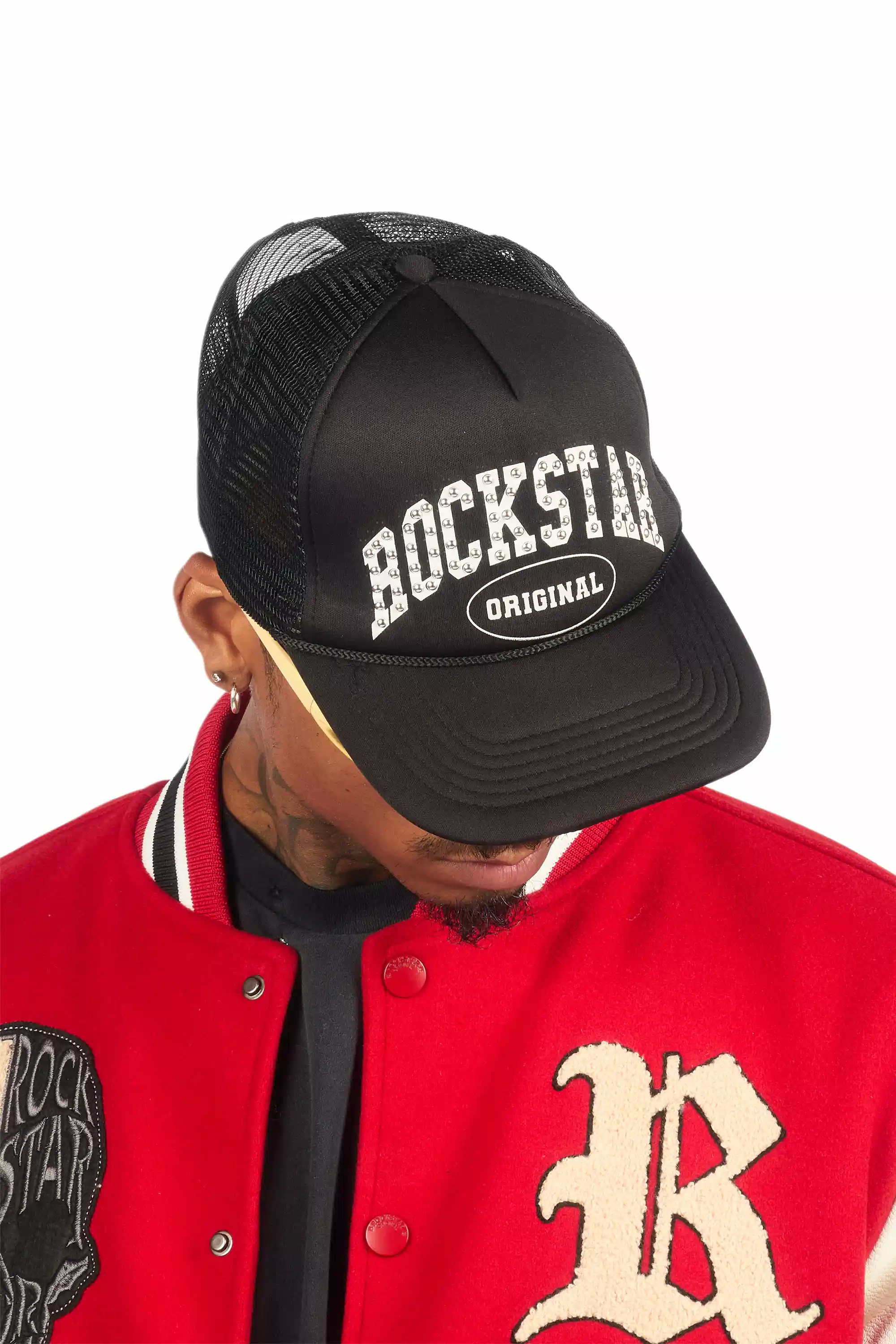 Danil Black Graphic Trucker Hat - Image 5