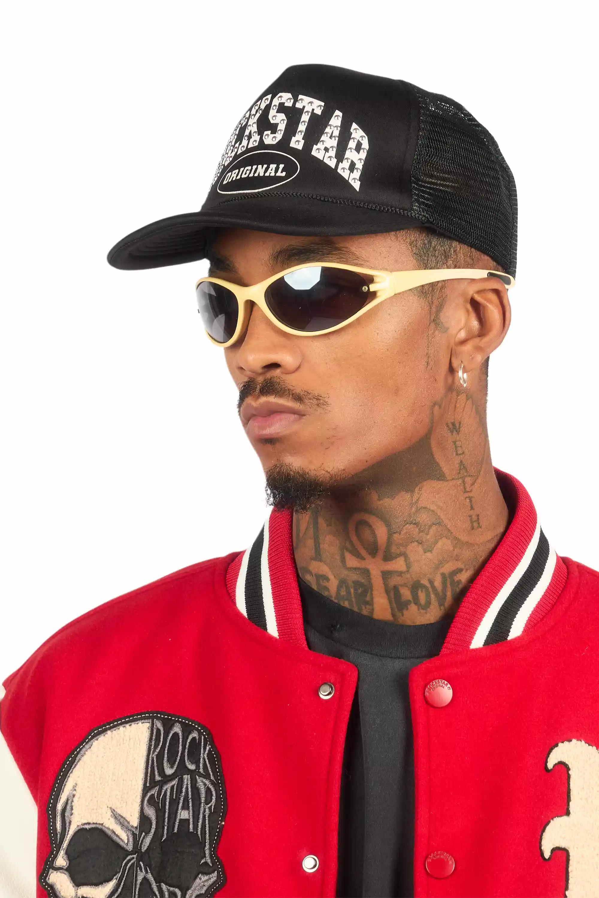 Danil Black Graphic Trucker Hat - Image 6