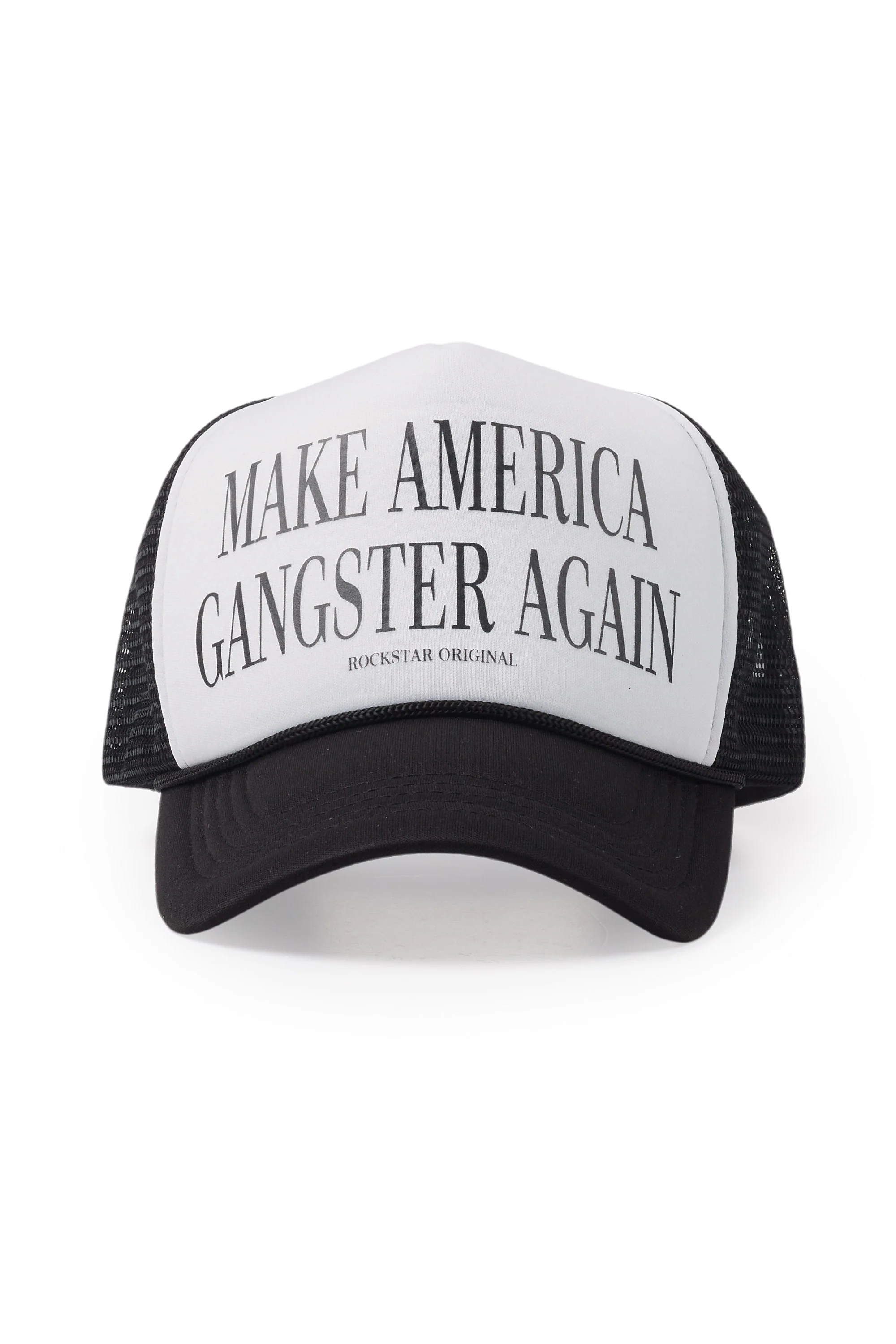 Drako White/Black Graphic Trucker Hat
