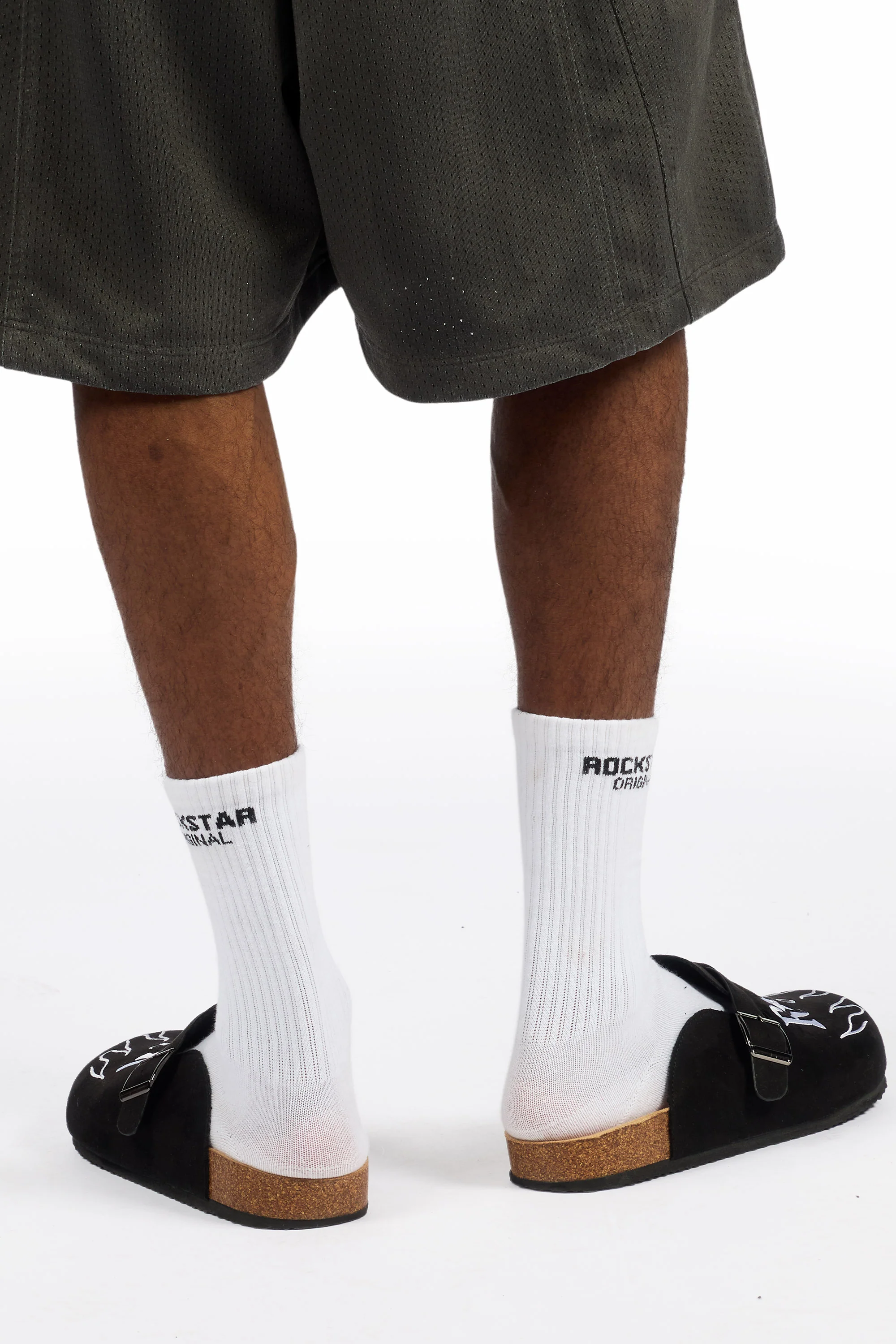 Mens Firewalk Black Suede Mule - Image 5
