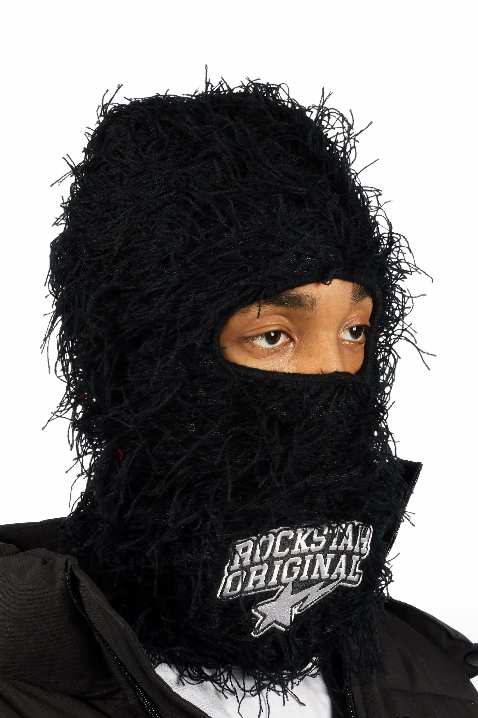 Otto 2.0 Black Fuzzy Ski Mask - Image 3