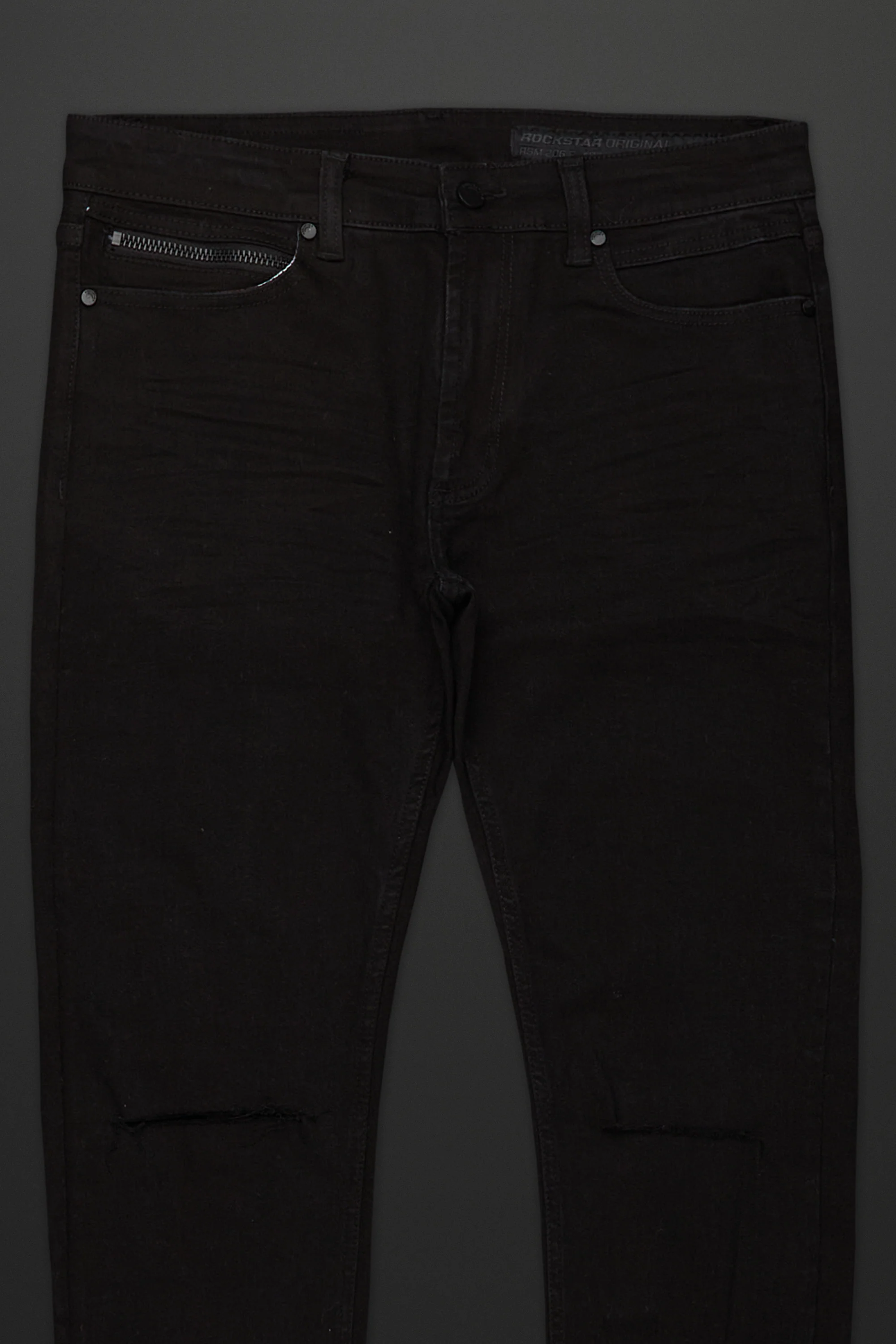 Jaymes Black Stacked Flare Jean - Image 8
