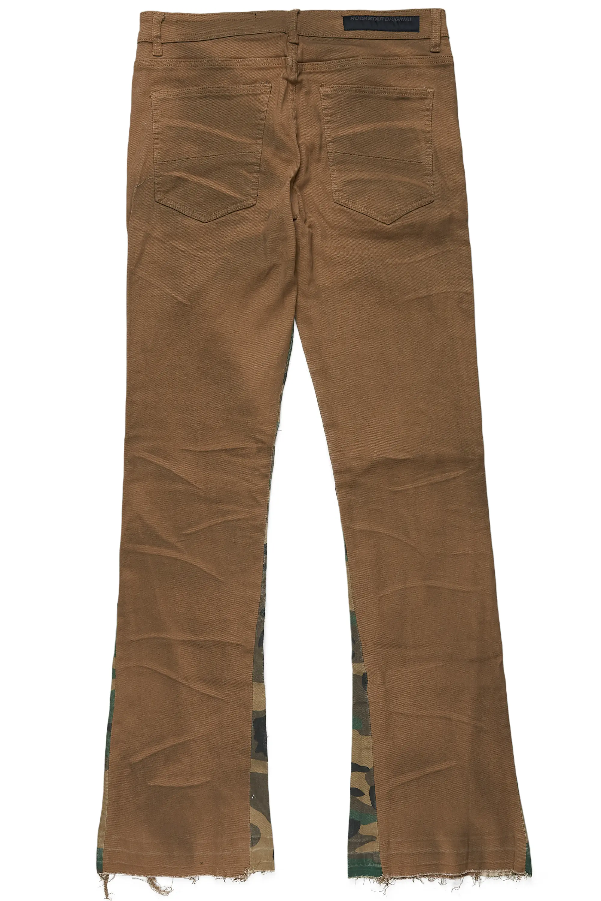 Strass Brown Stacked Flare Jean - Image 8