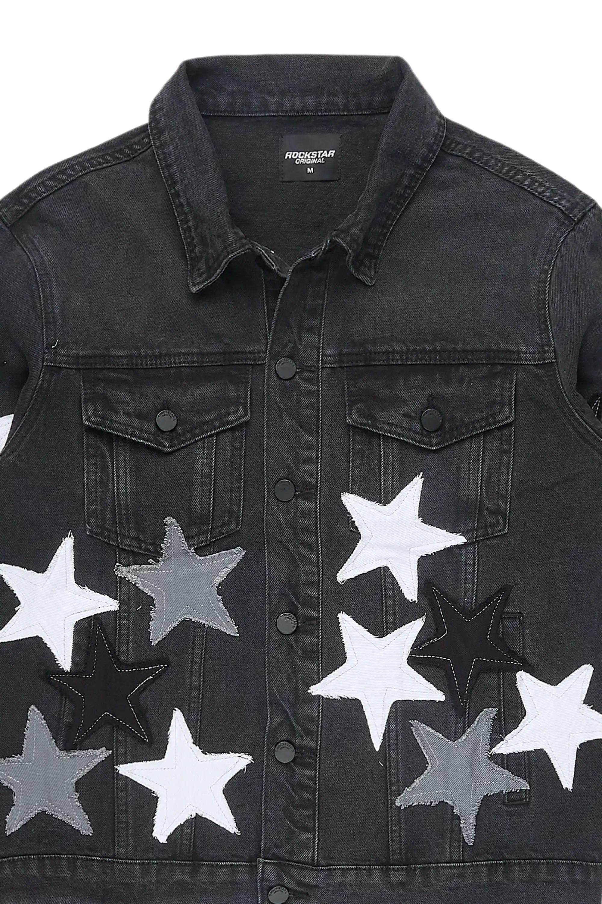 Starlane Black Denim Jacket - Image 7