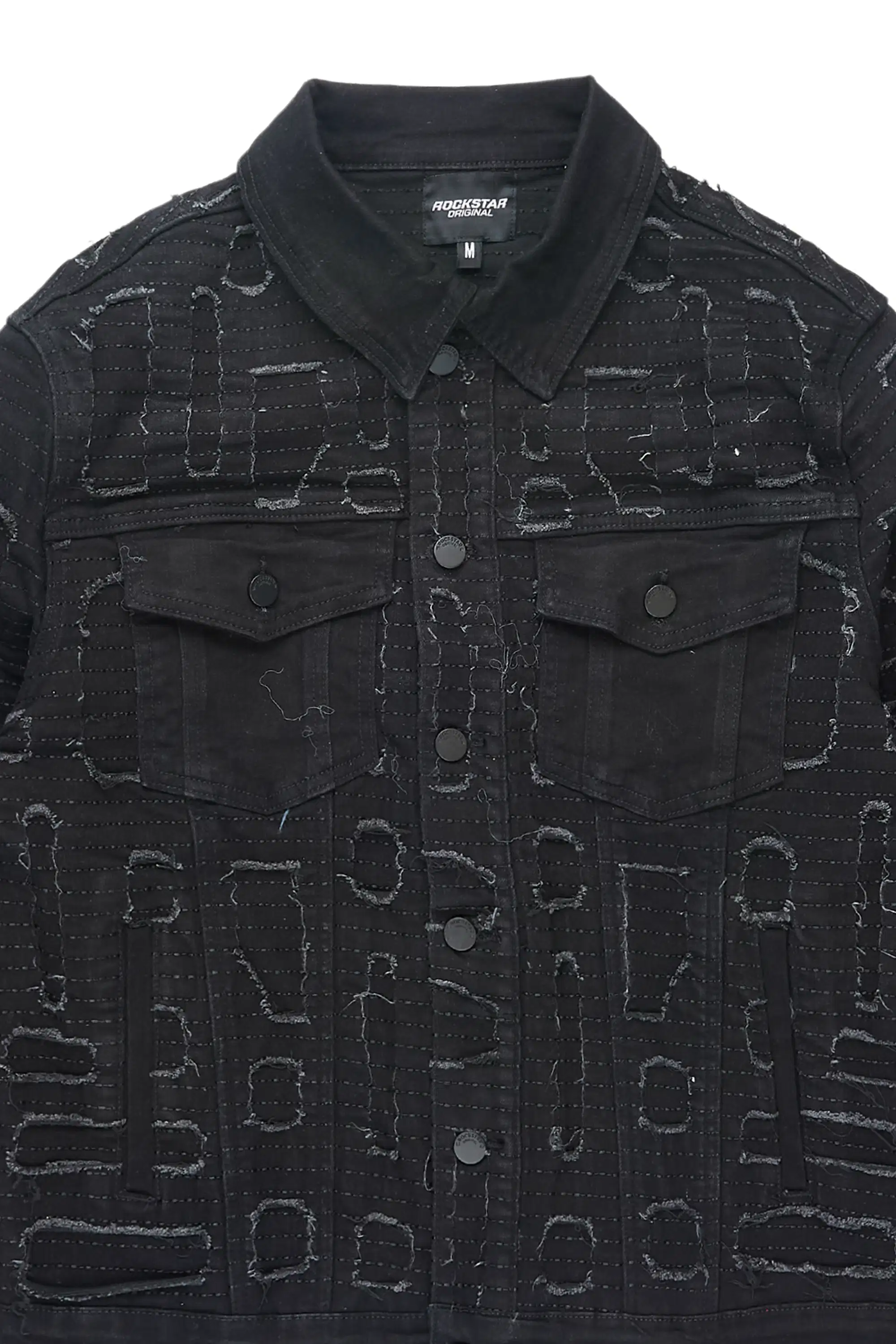 Gribo Black Denim Jacket - Image 2