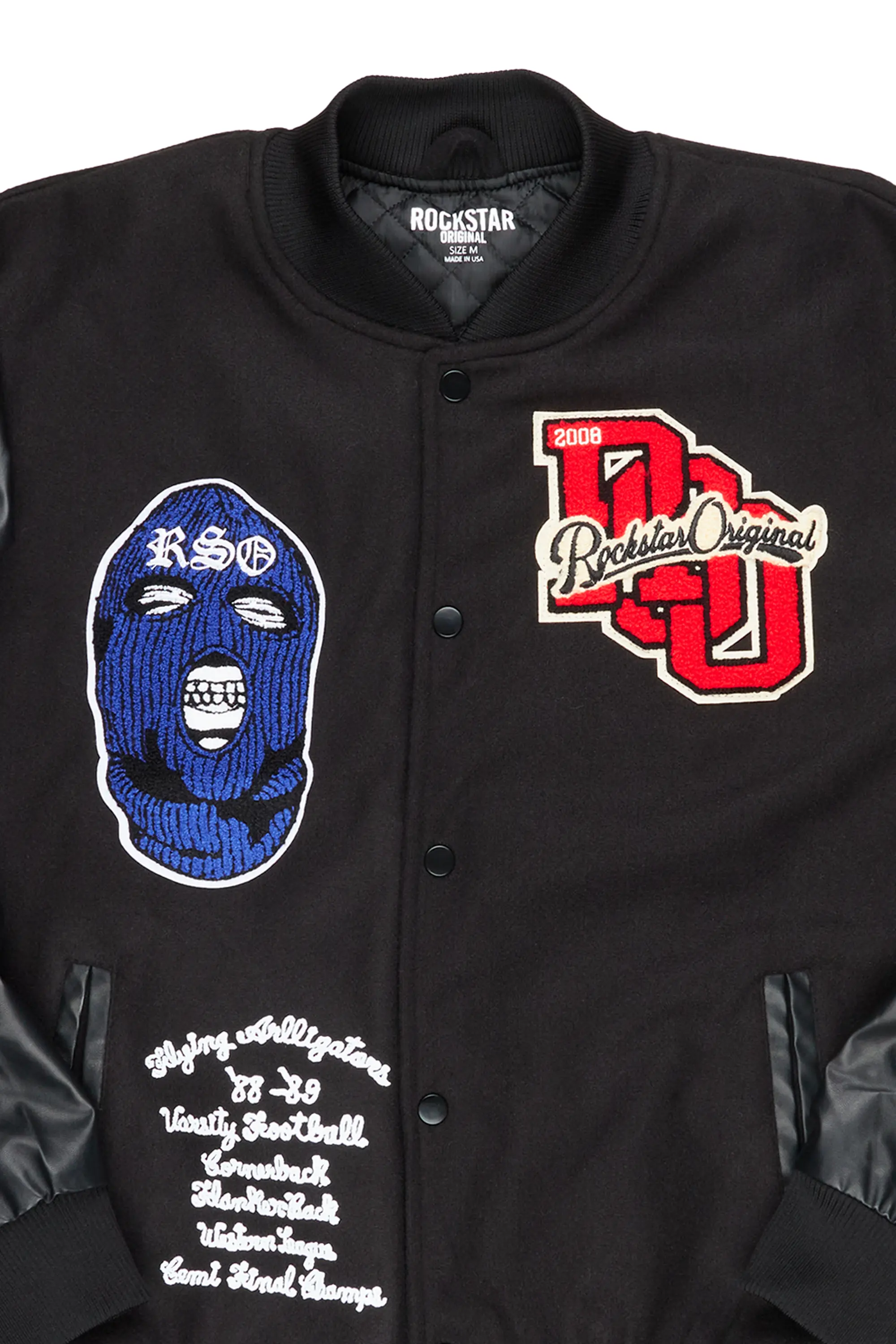 Suki Black Varsity Jacket - Image 3