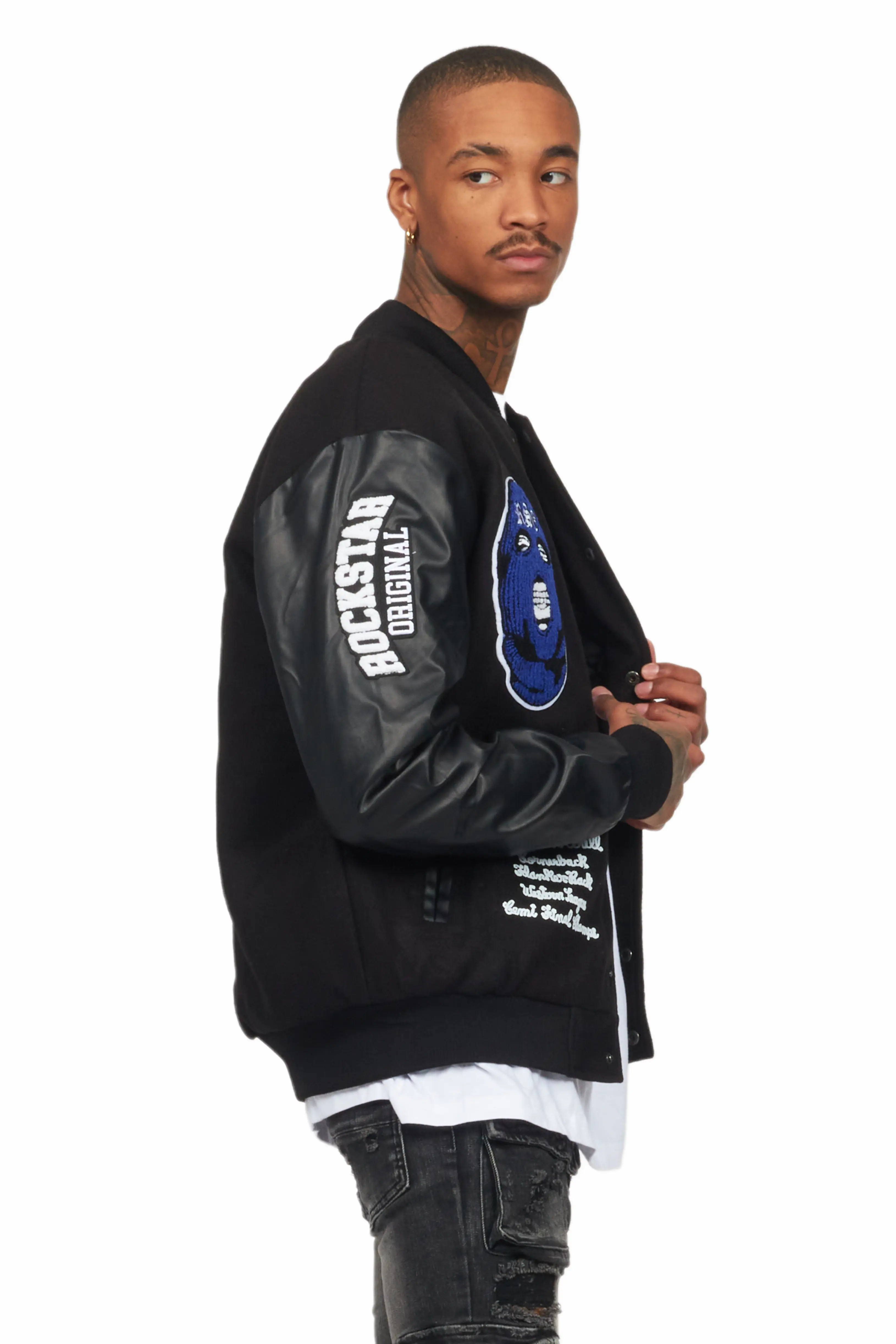 Suki Black Varsity Jacket - Image 5