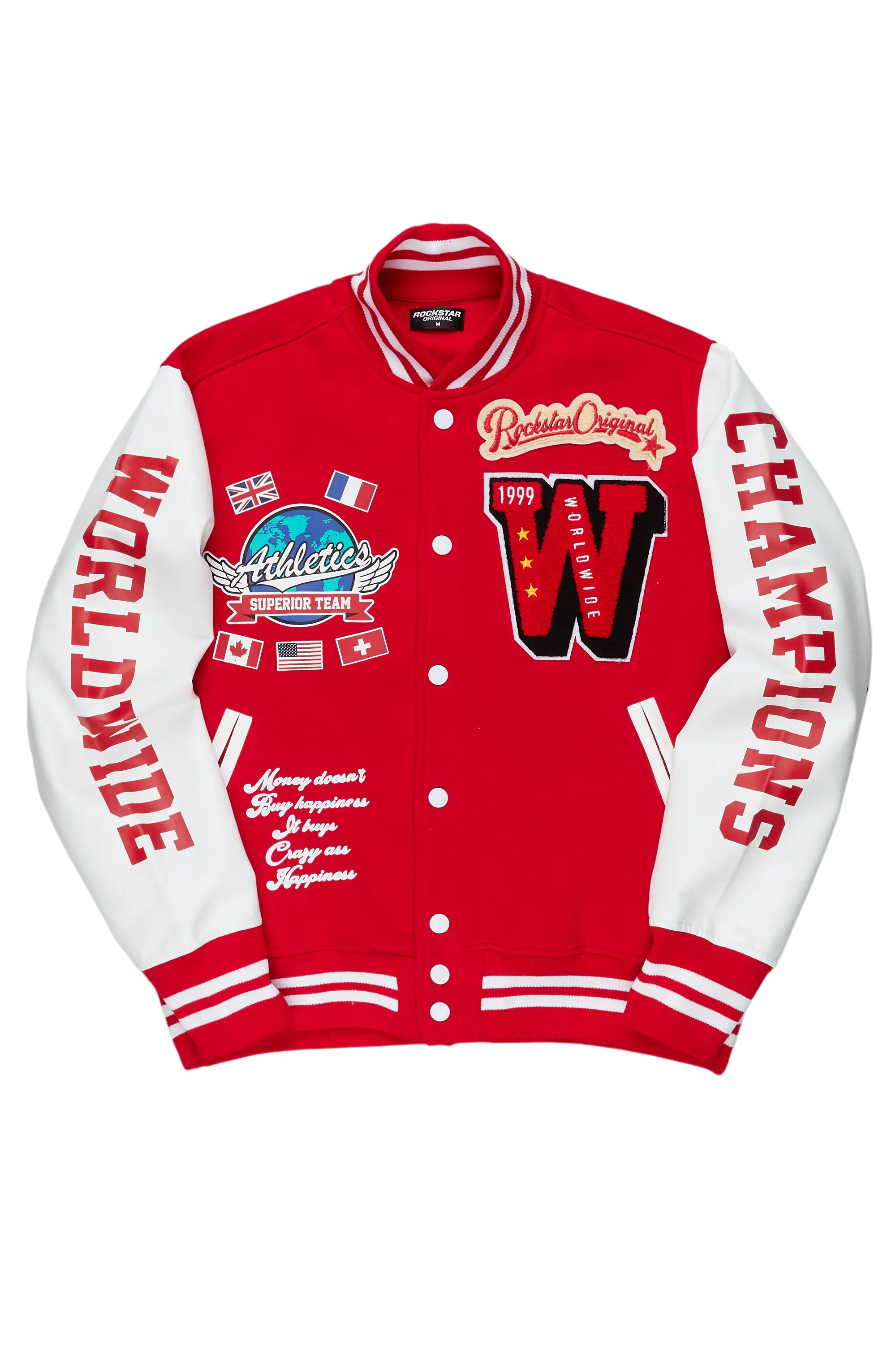 Izumi Red Varsity Jacket - Image 2