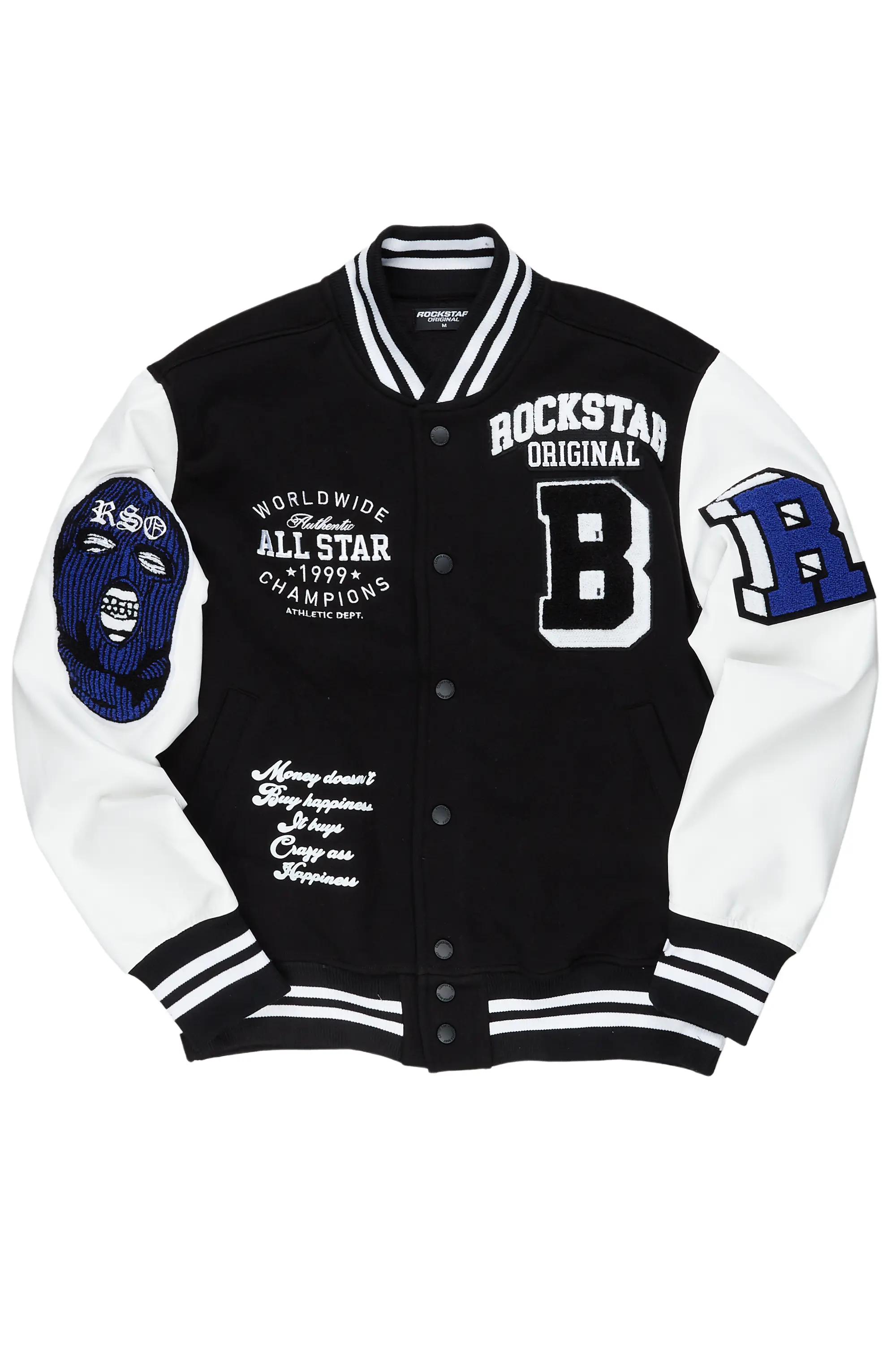 Himiko Black Varsity Jacket - Image 2
