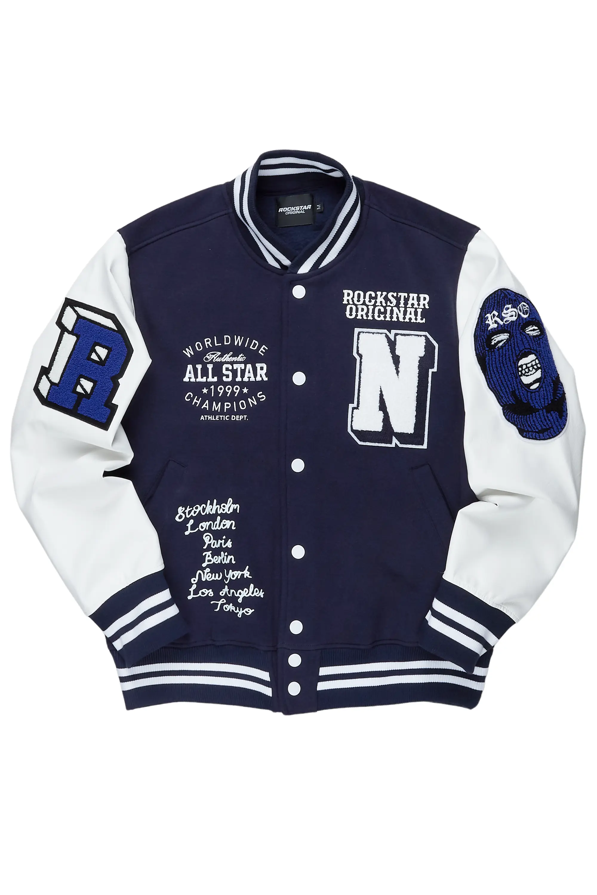 Ennis Navy Varsity Jacket - Image 2