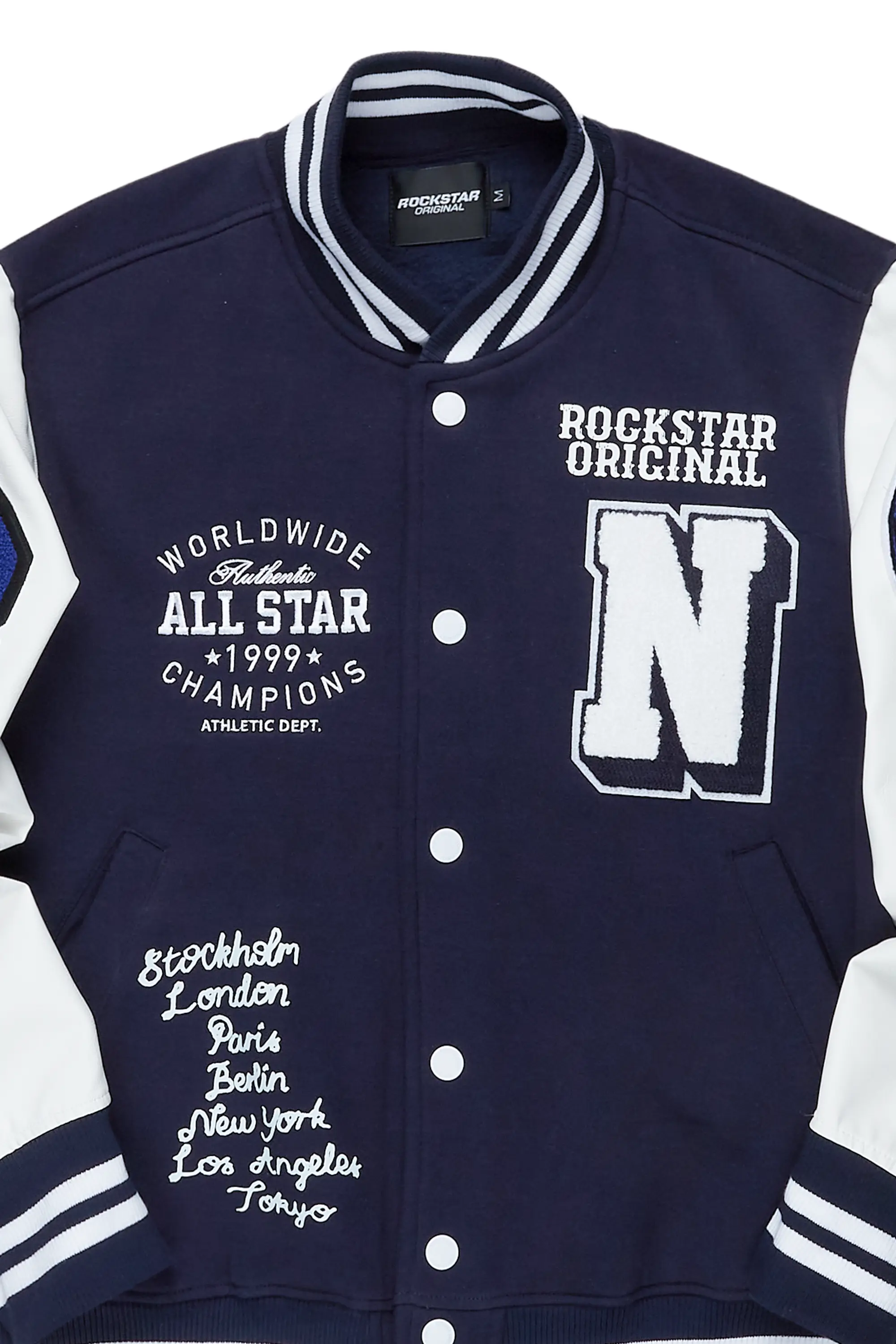 Ennis Navy Varsity Jacket - Image 7