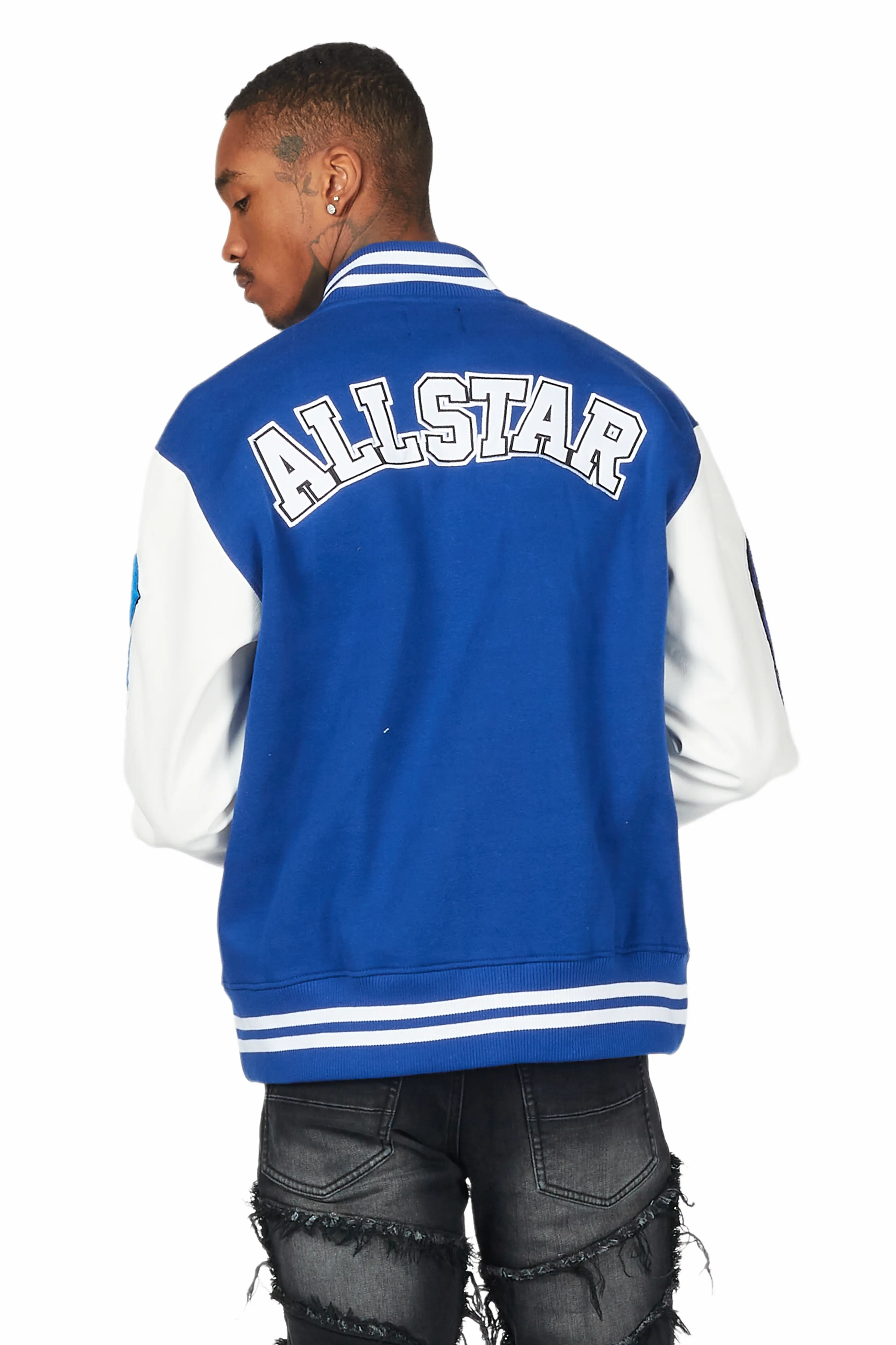 Castillo Royal Blue Varsity Jacket - Image 4