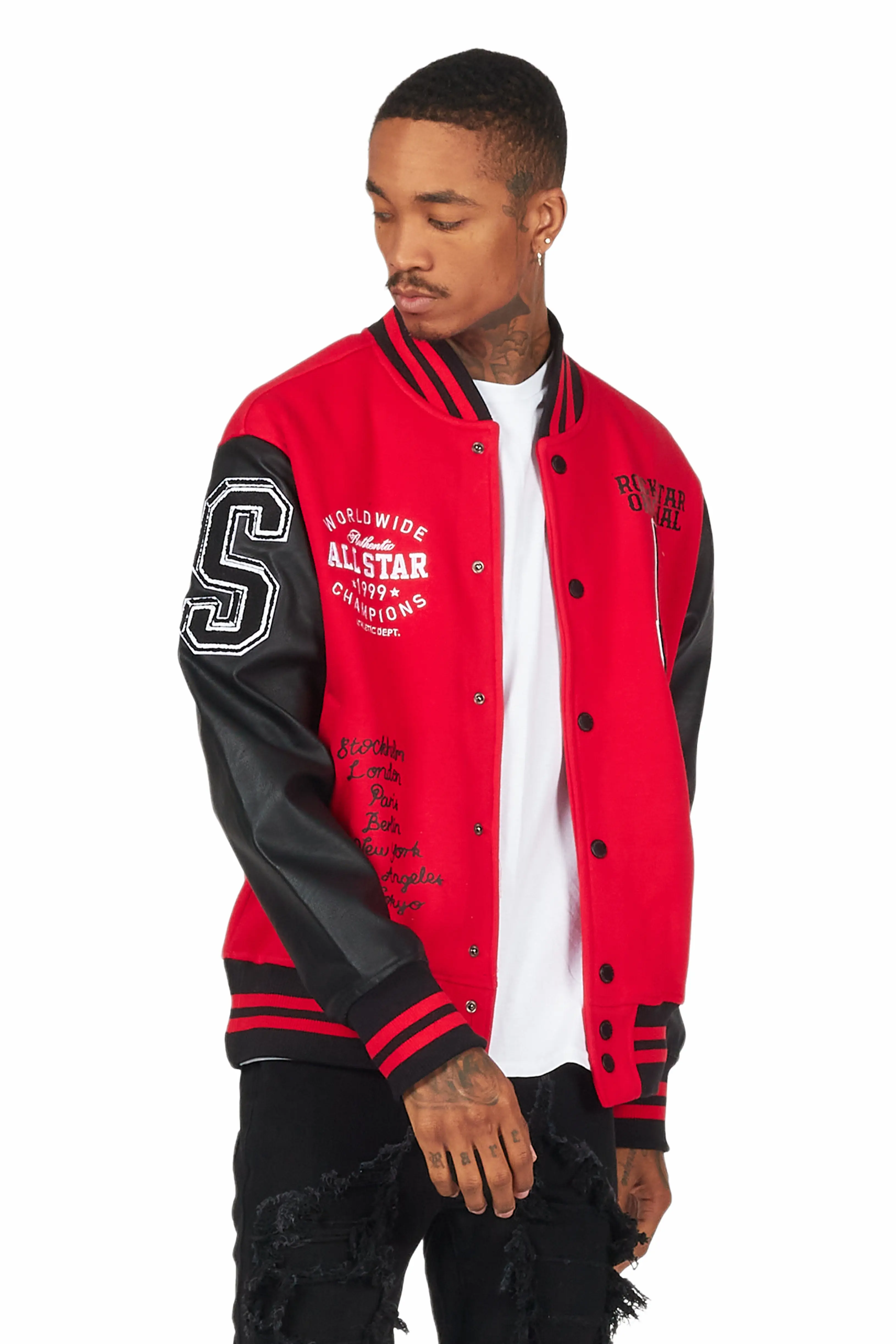 Pacari Red Varsity Jacket - Image 9