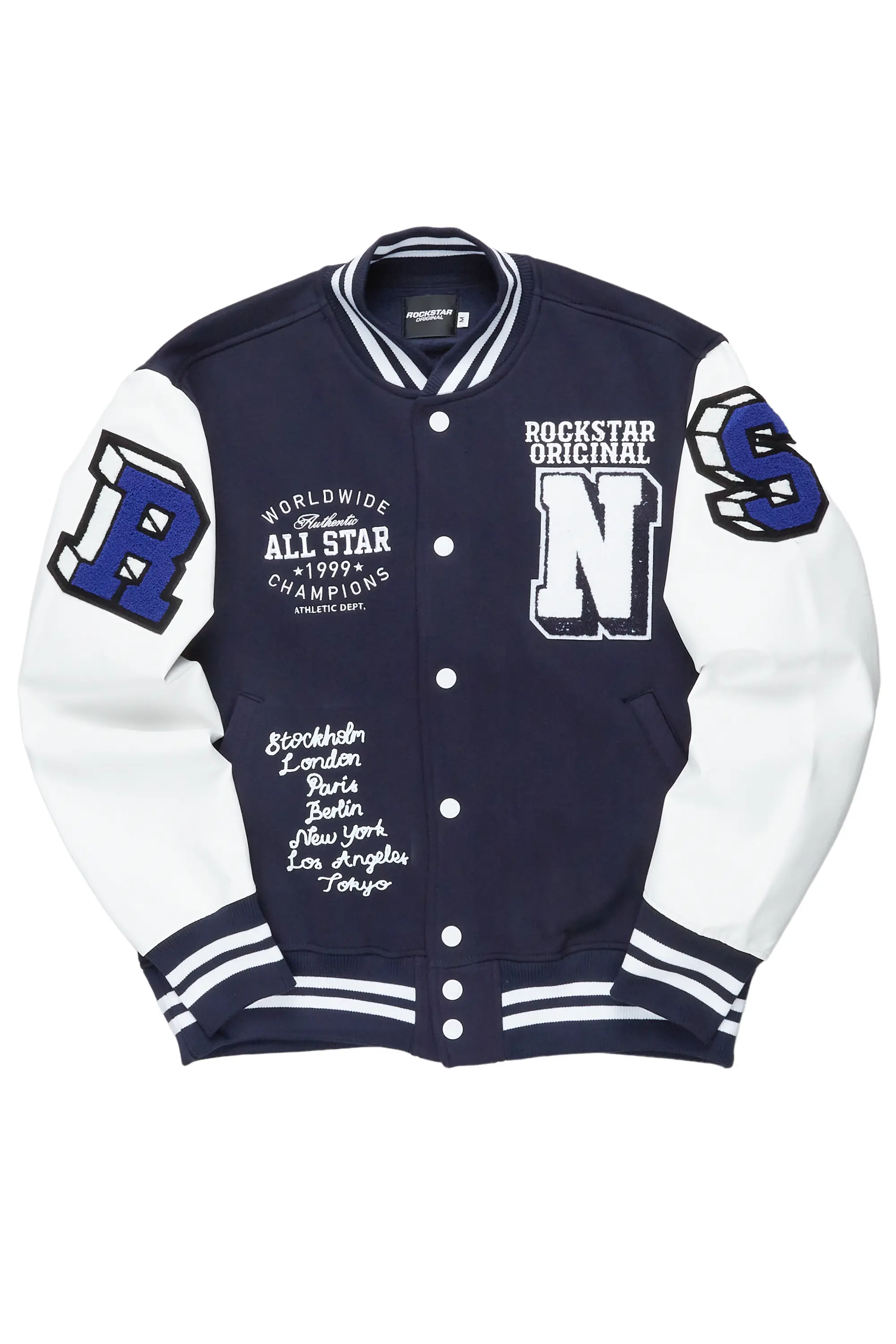 Palta Navy Varsity Jacket - Image 2