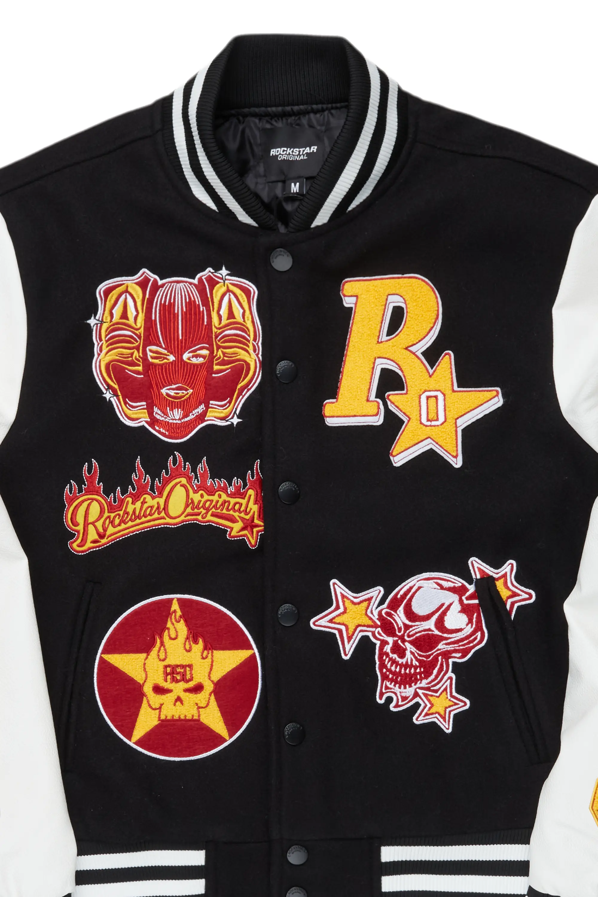 Fio Black/White Varsity Jacket - Image 7