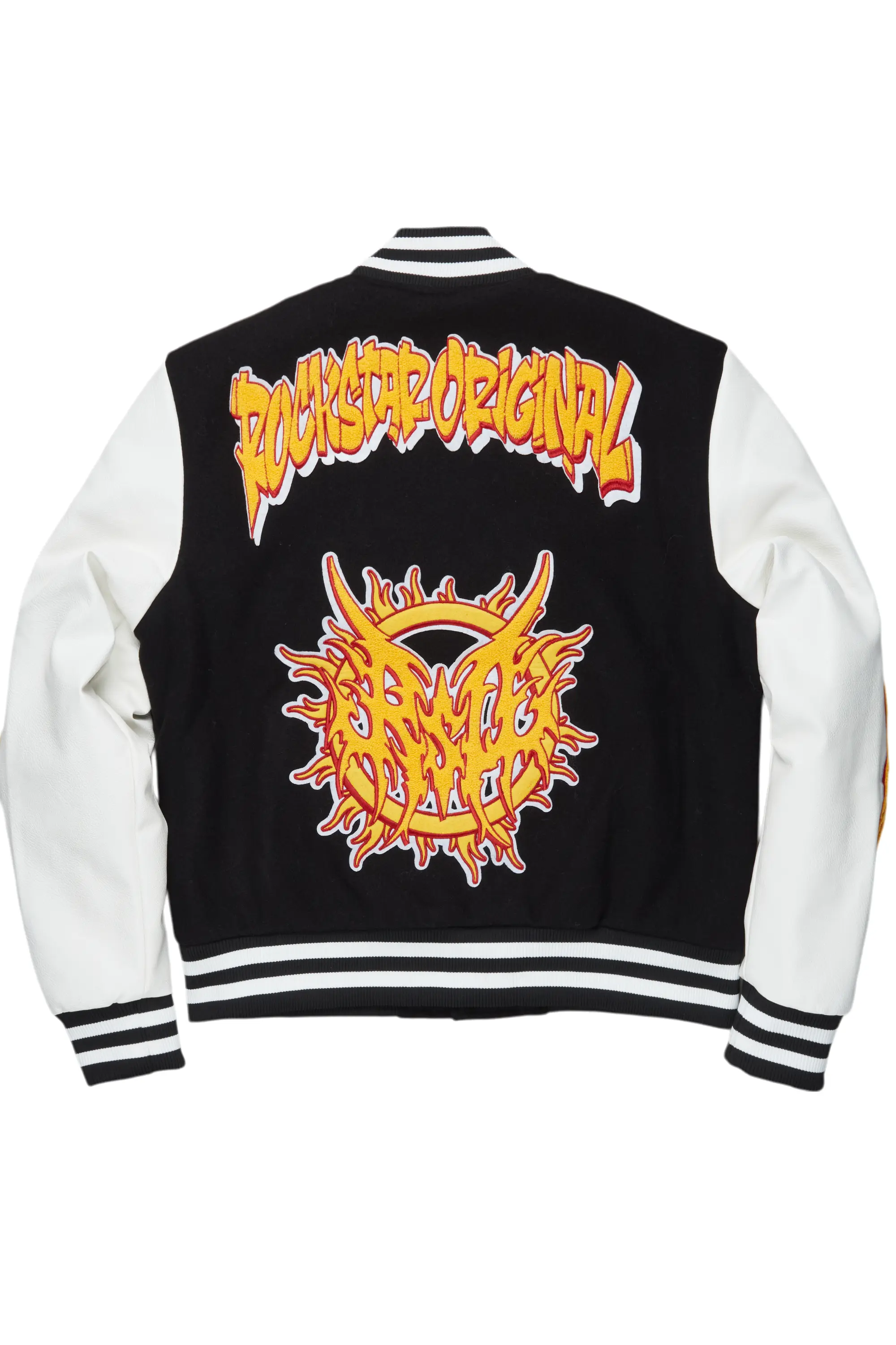 Fio Black/White Varsity Jacket - Image 8