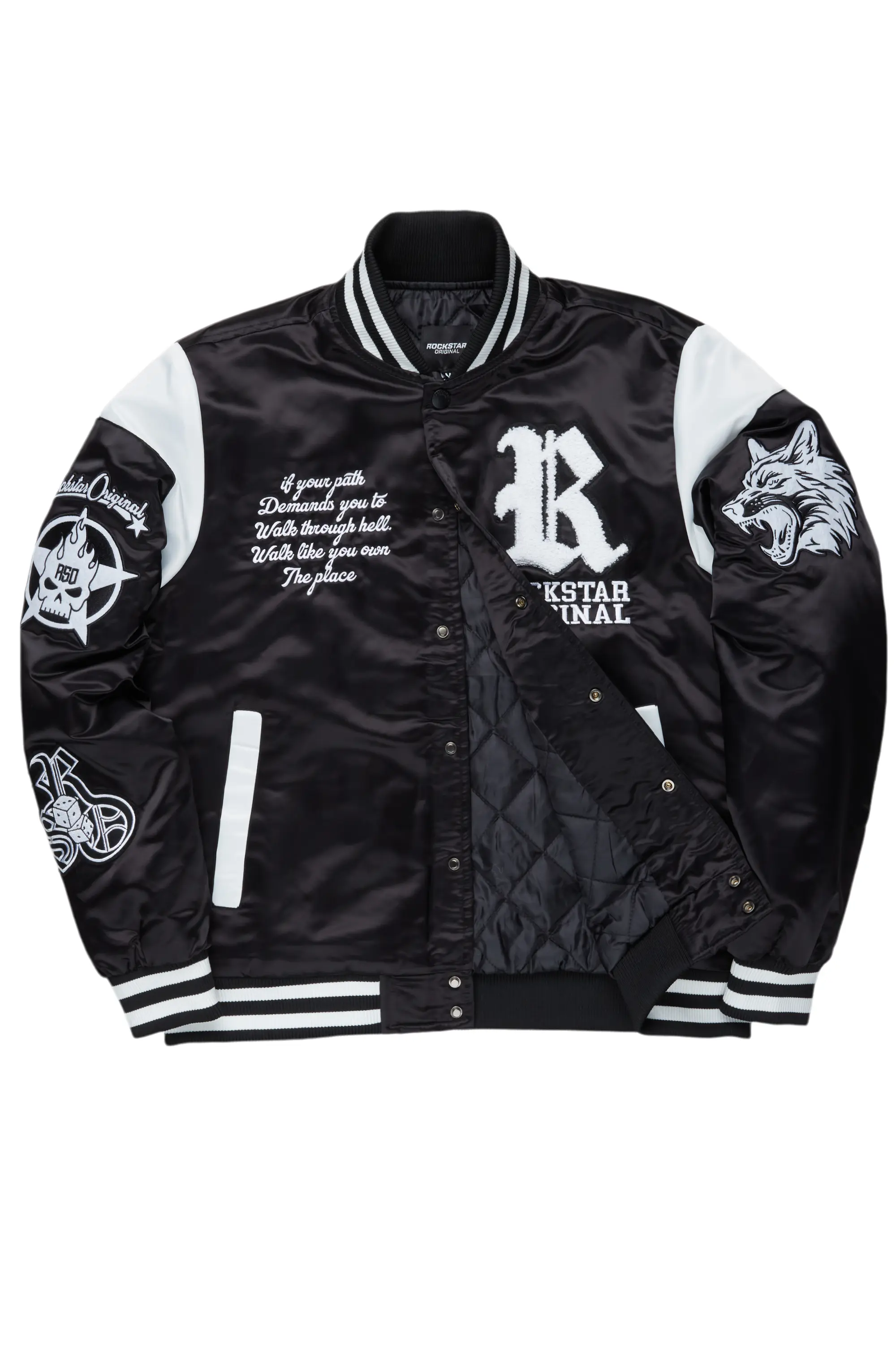 Geir Black Varsity Jacket - Image 3