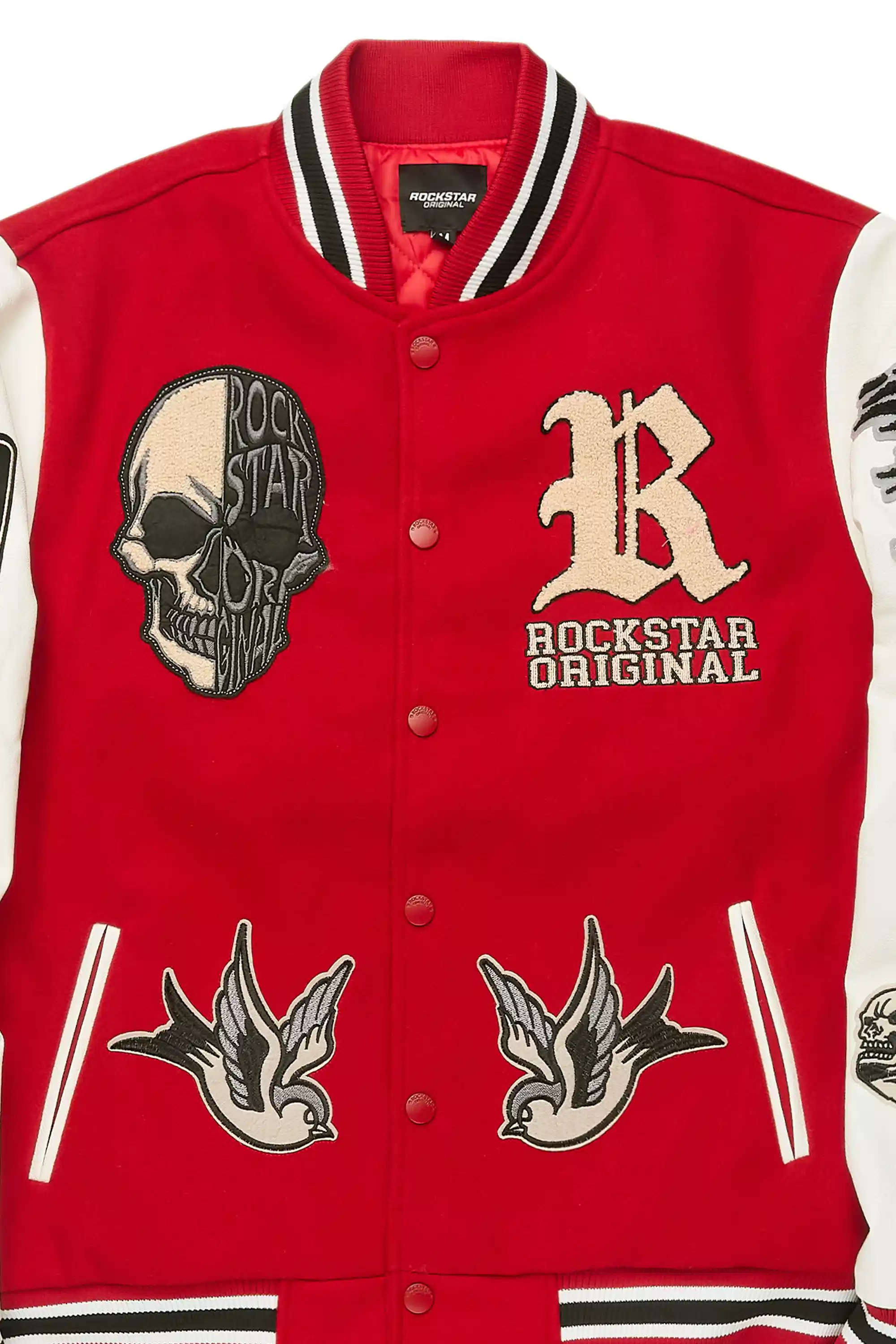 Vidar Red Varsity Jacket - Image 9