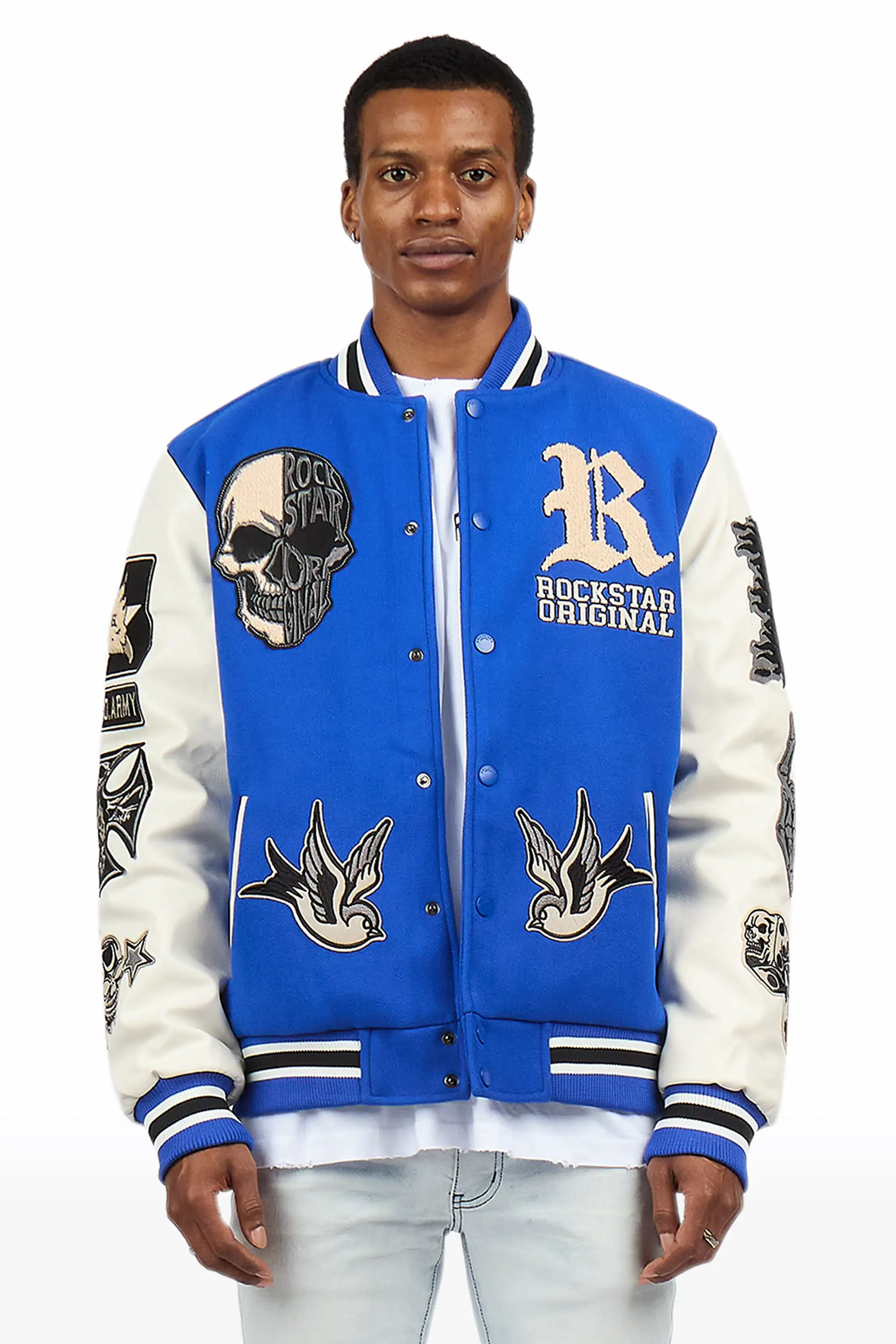 Vidar Royal Blue Varsity Jacket