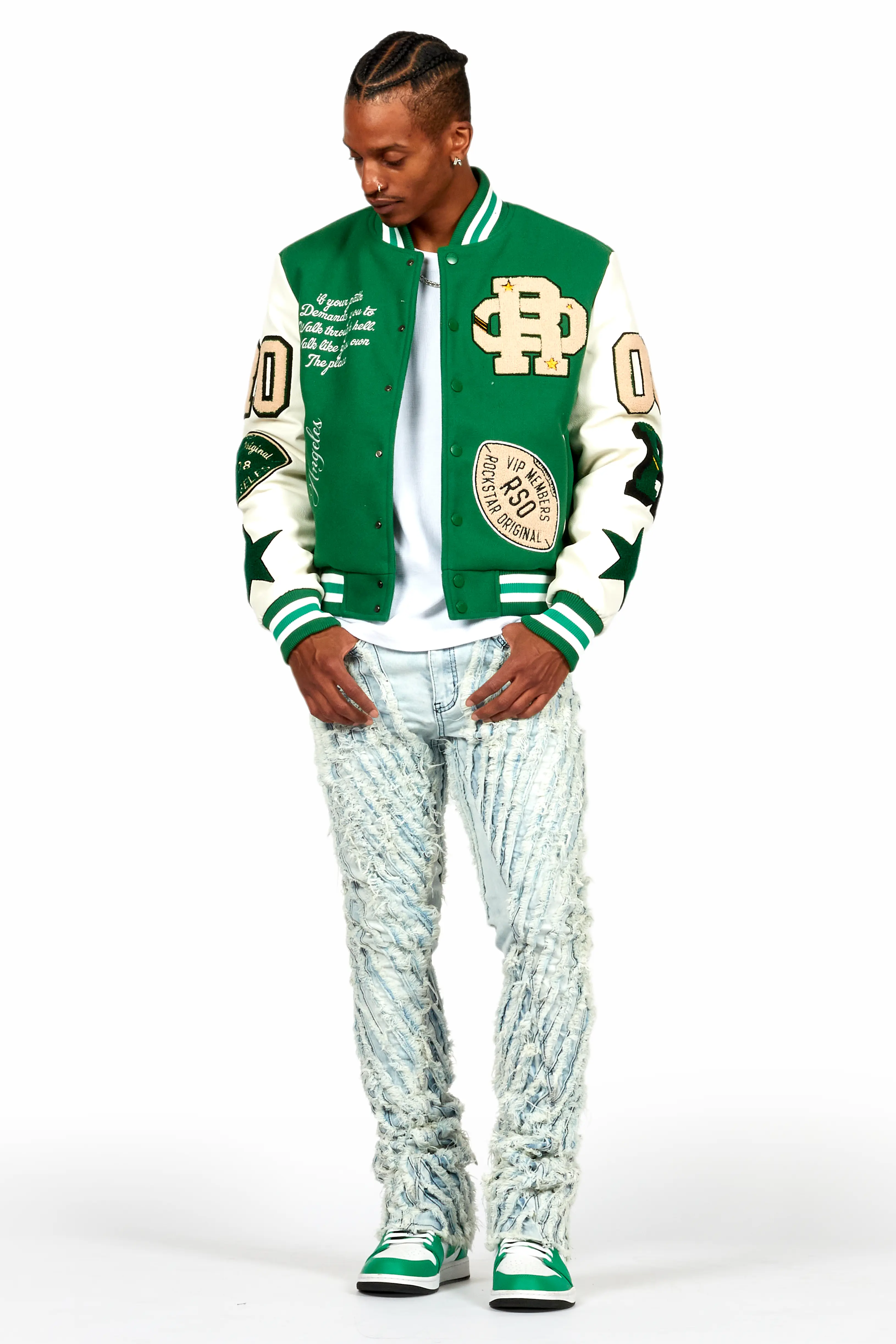 Balser Green Varsity Jacket - Image 2