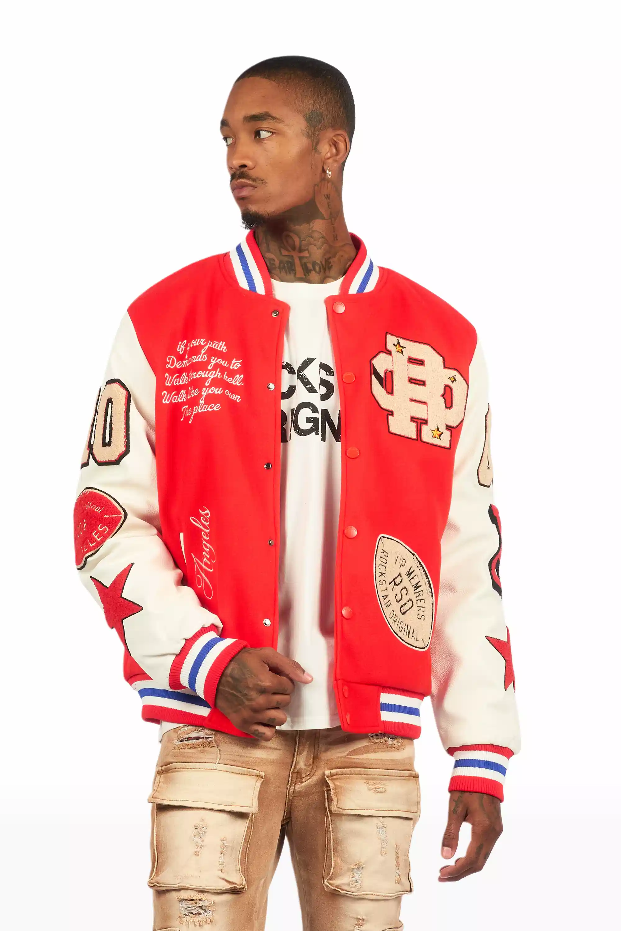 Balser Orange Varsity Jacket - Image 2