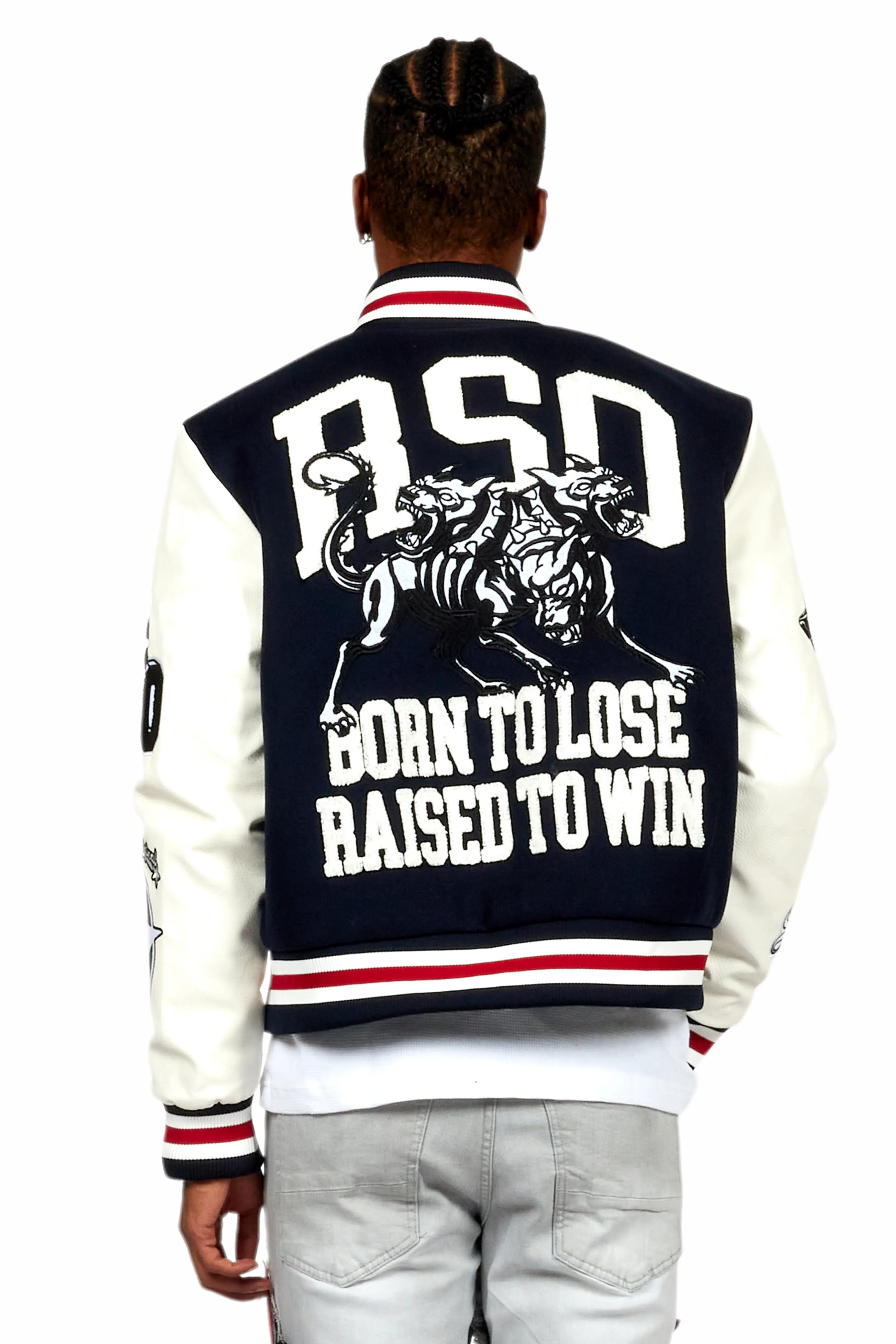 Afonso Navy Varsity Jacket - Image 5