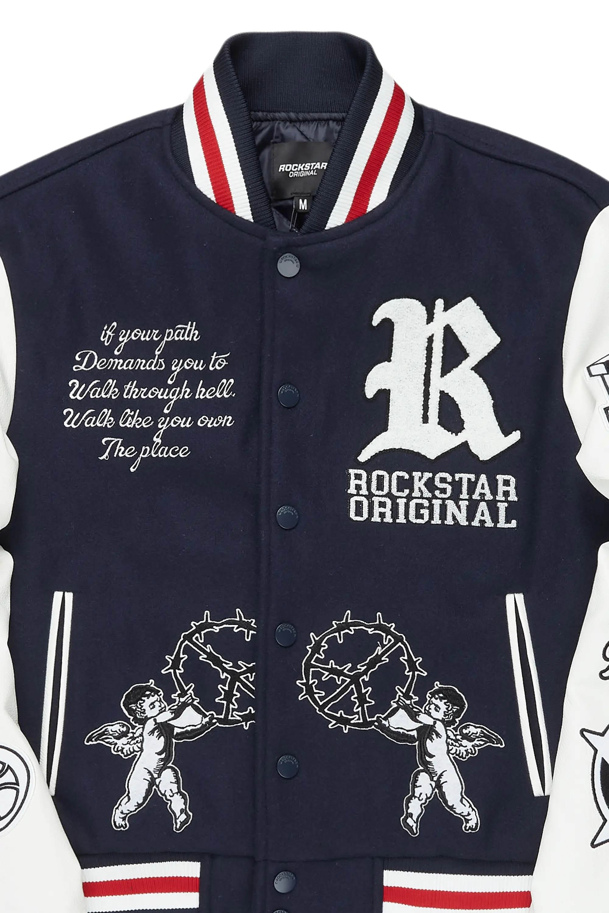 Afonso Navy Varsity Jacket - Image 8