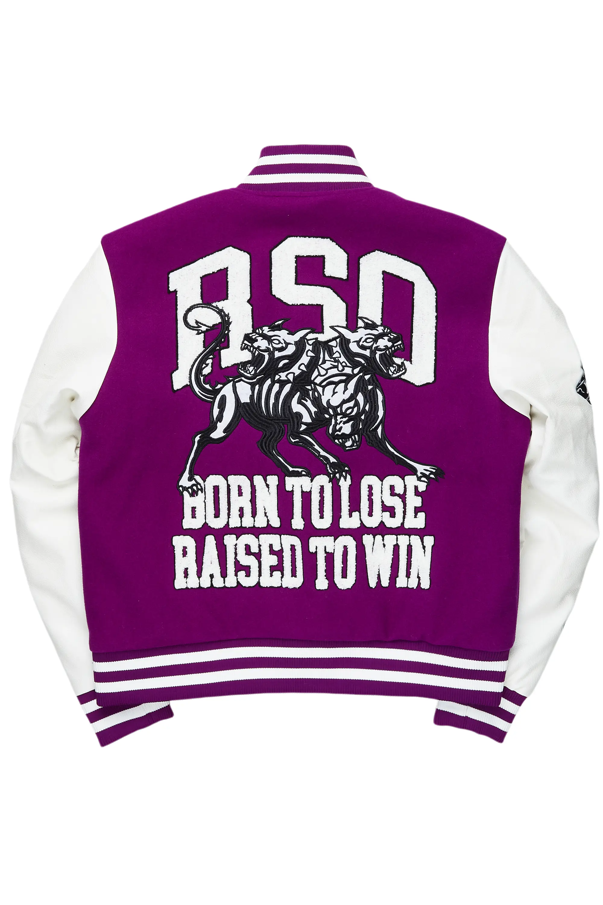 Afonso Purple Varsity Jacket - Image 10