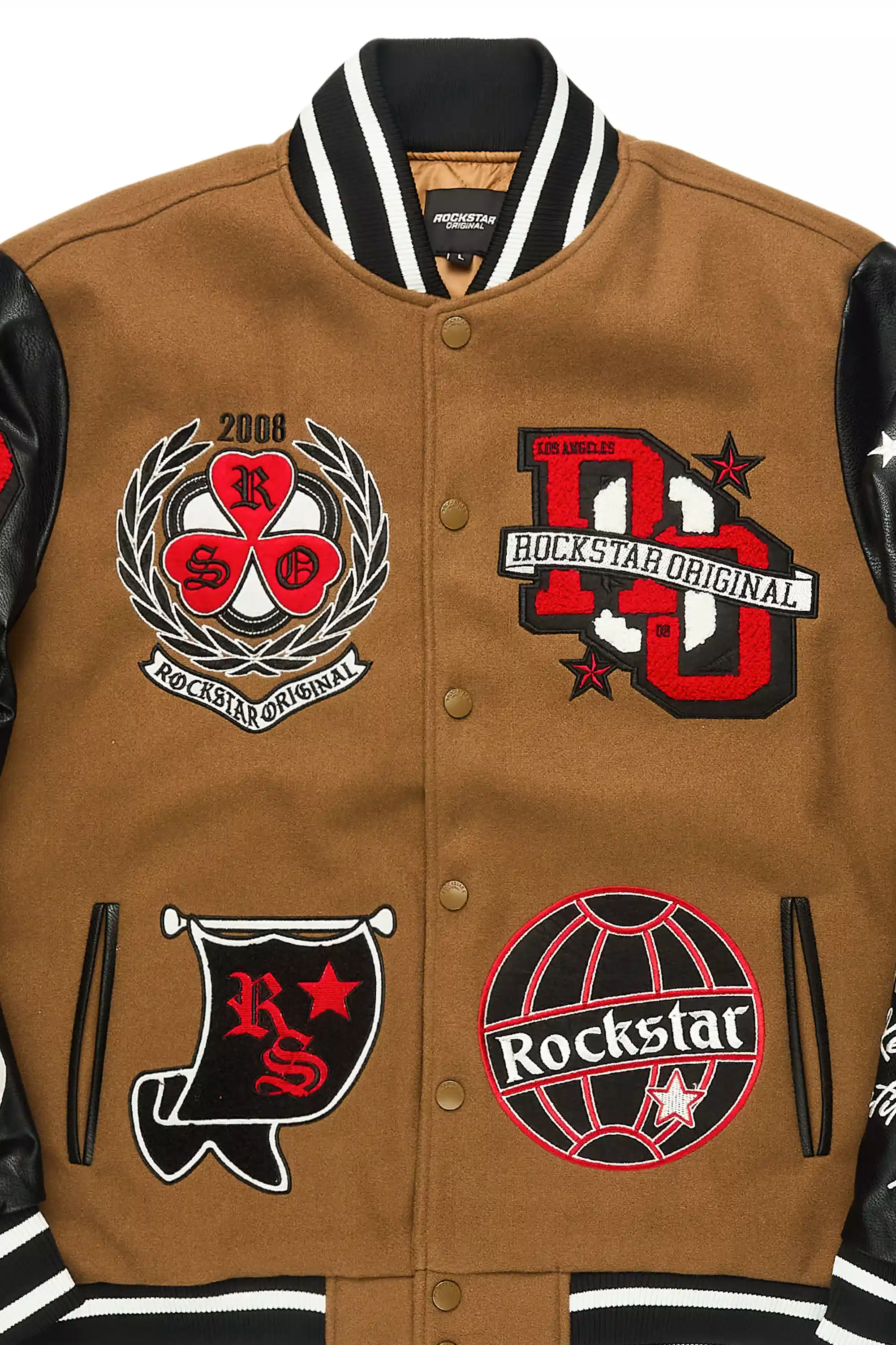 Gallant Beige Varsity Jacket - Image 7