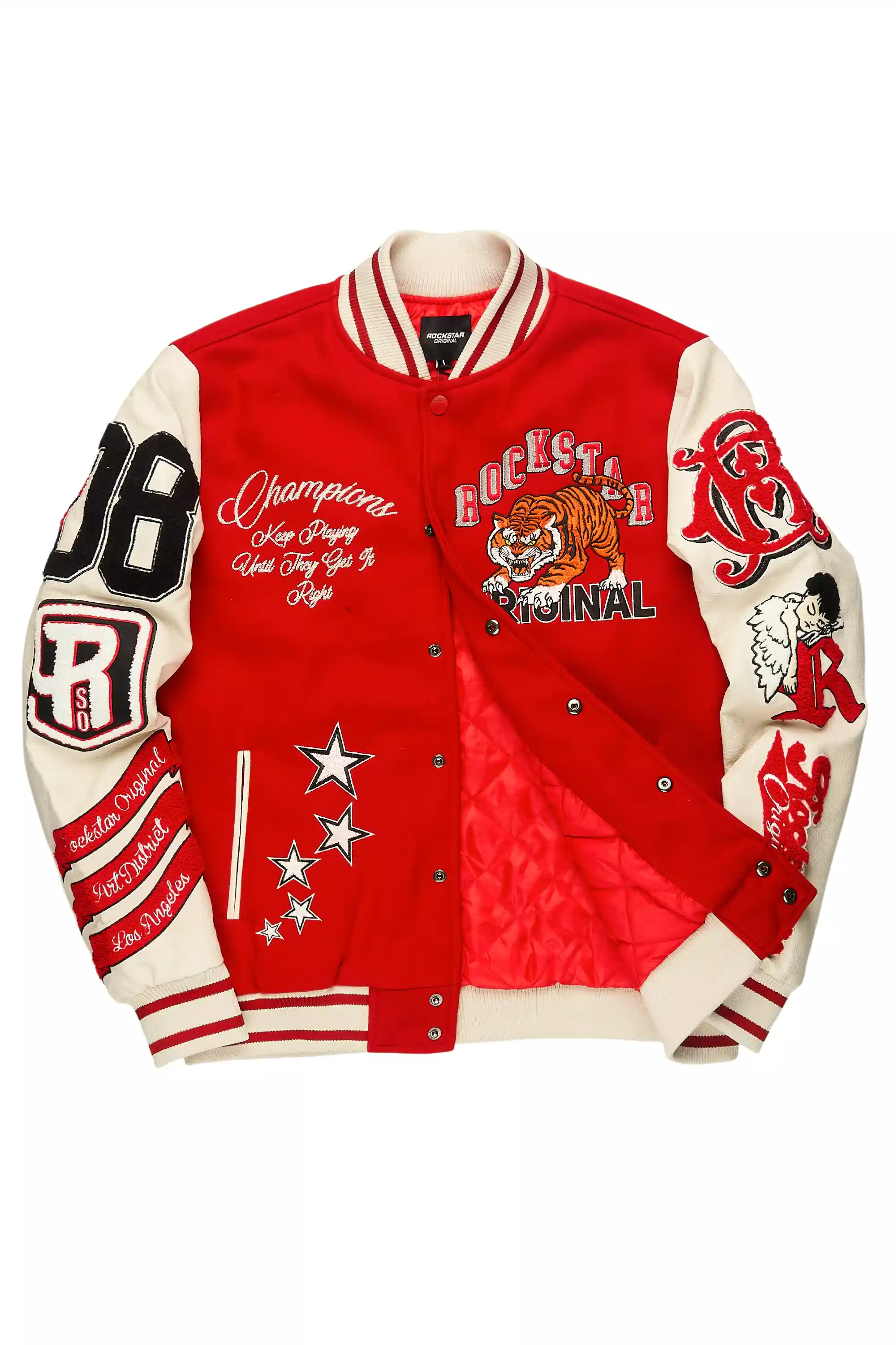 Alaric Red Varsity Jacket - Image 2