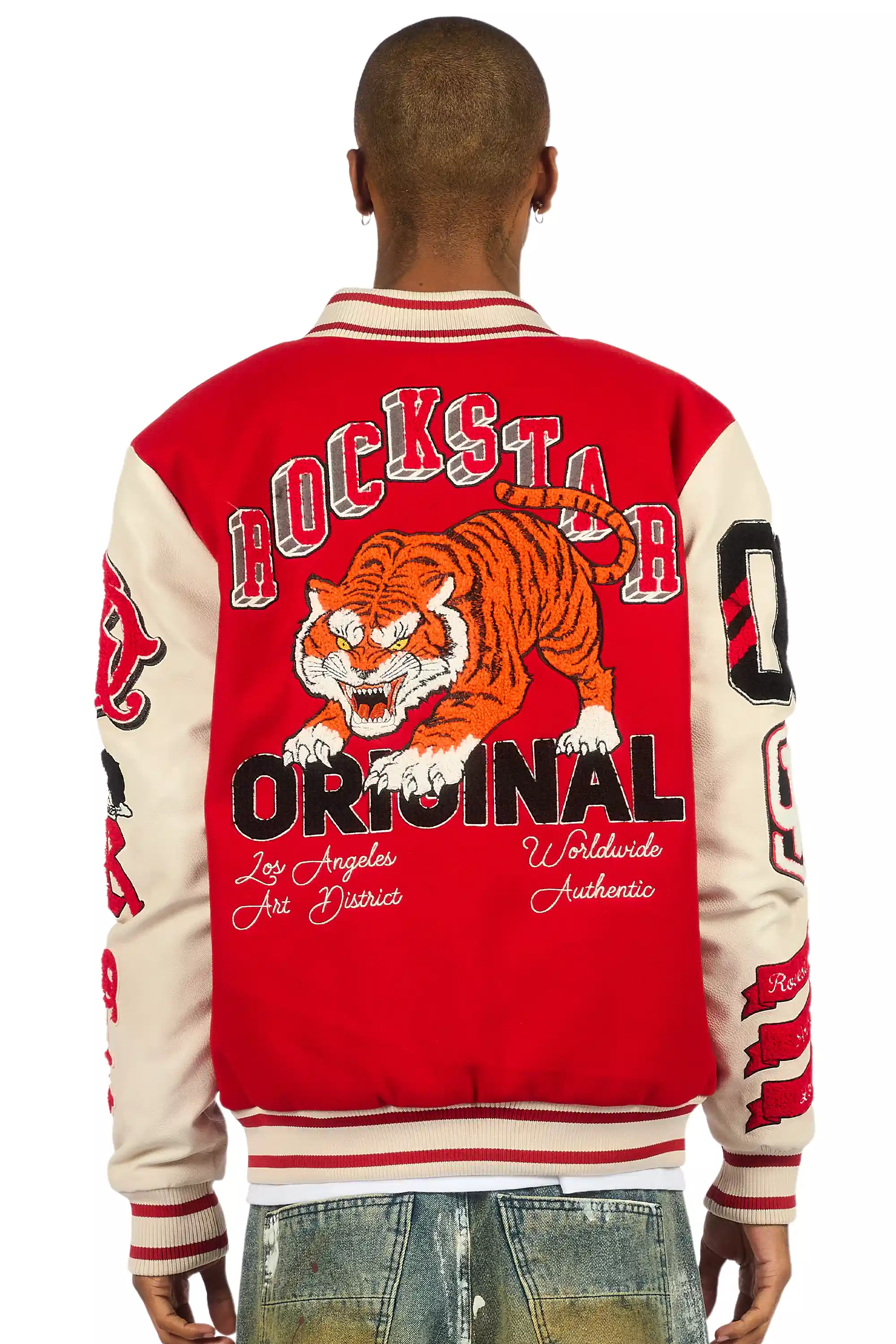 Alaric Red Varsity Jacket - Image 5