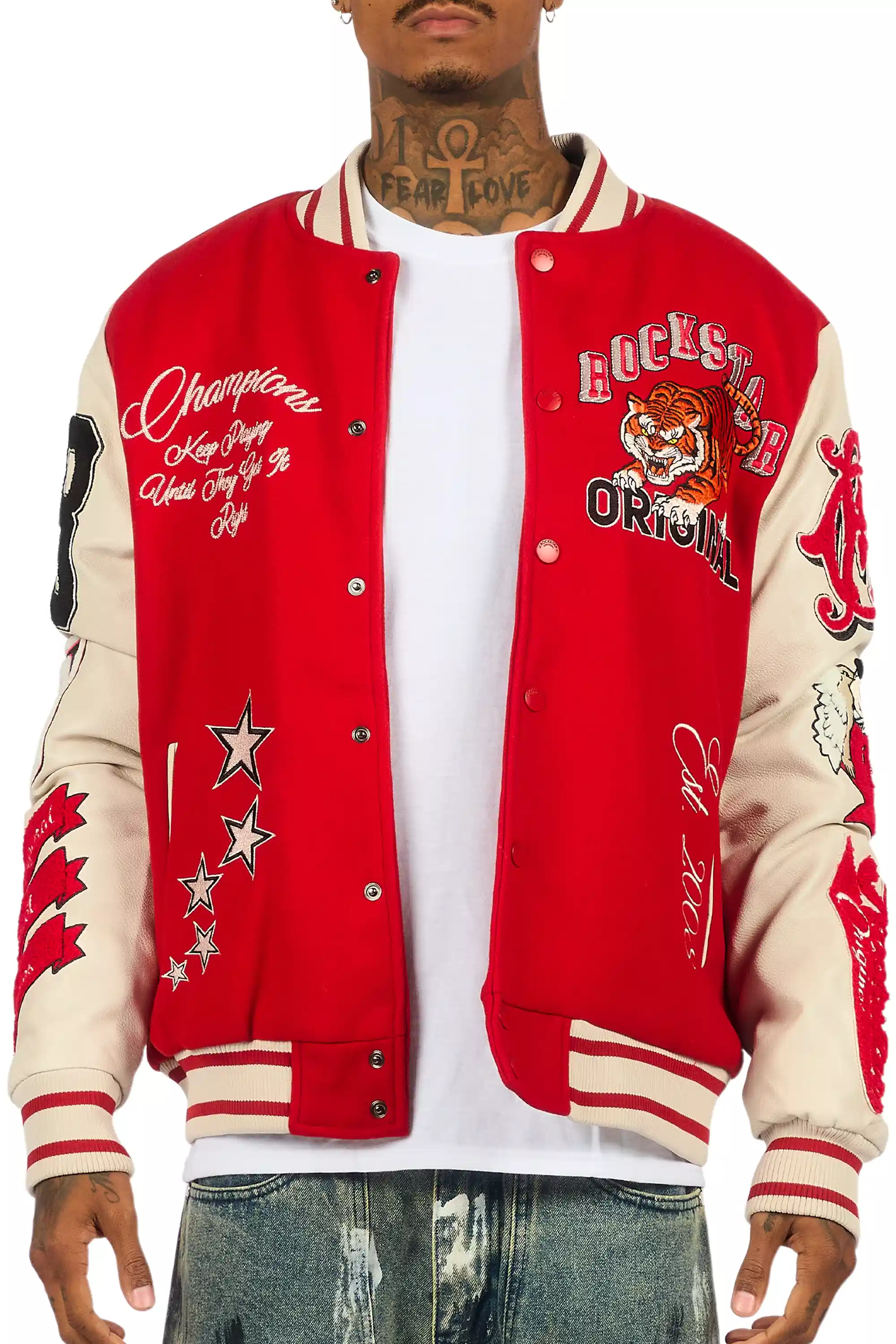Alaric Red Varsity Jacket - Image 9
