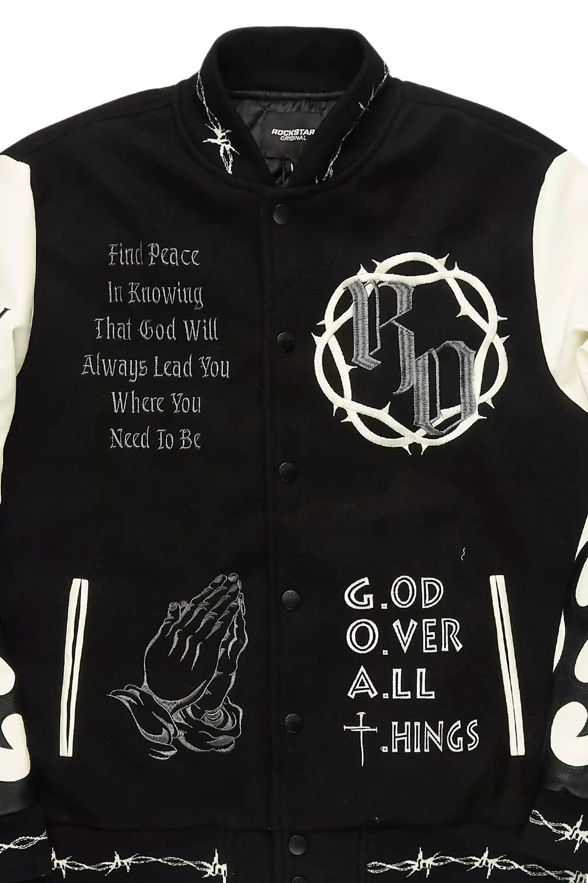 Caelus Black Varsity Jacket - Image 7