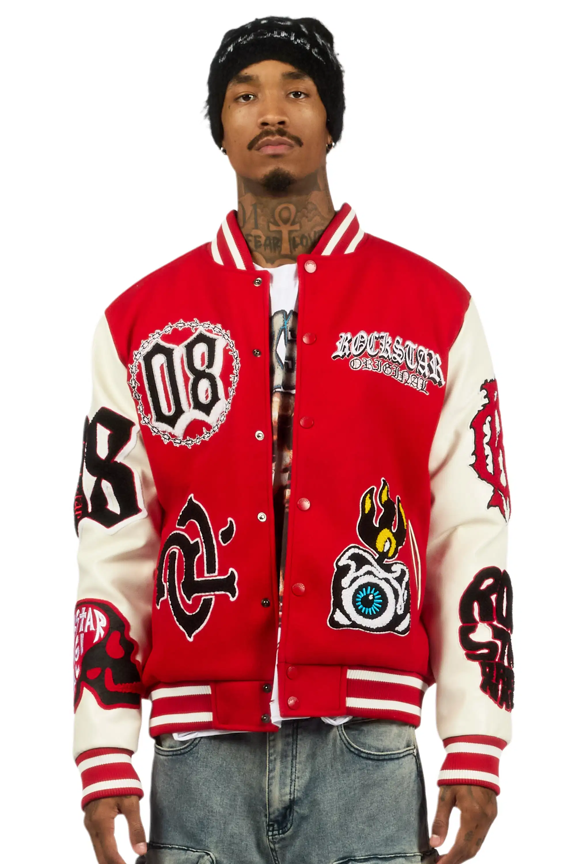 Syndicate Red Varsity Jacket - Image 2