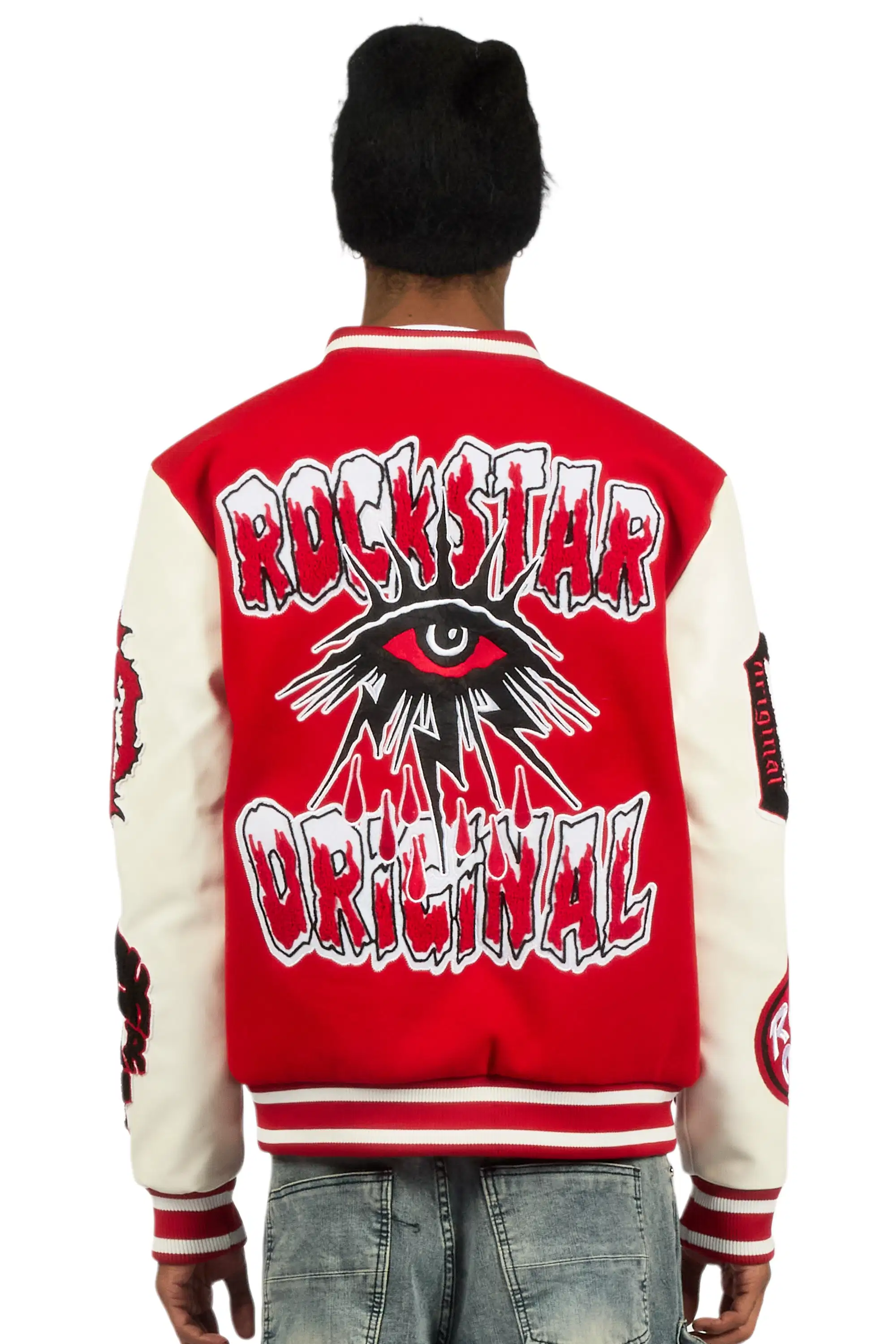 Syndicate Red Varsity Jacket - Image 3