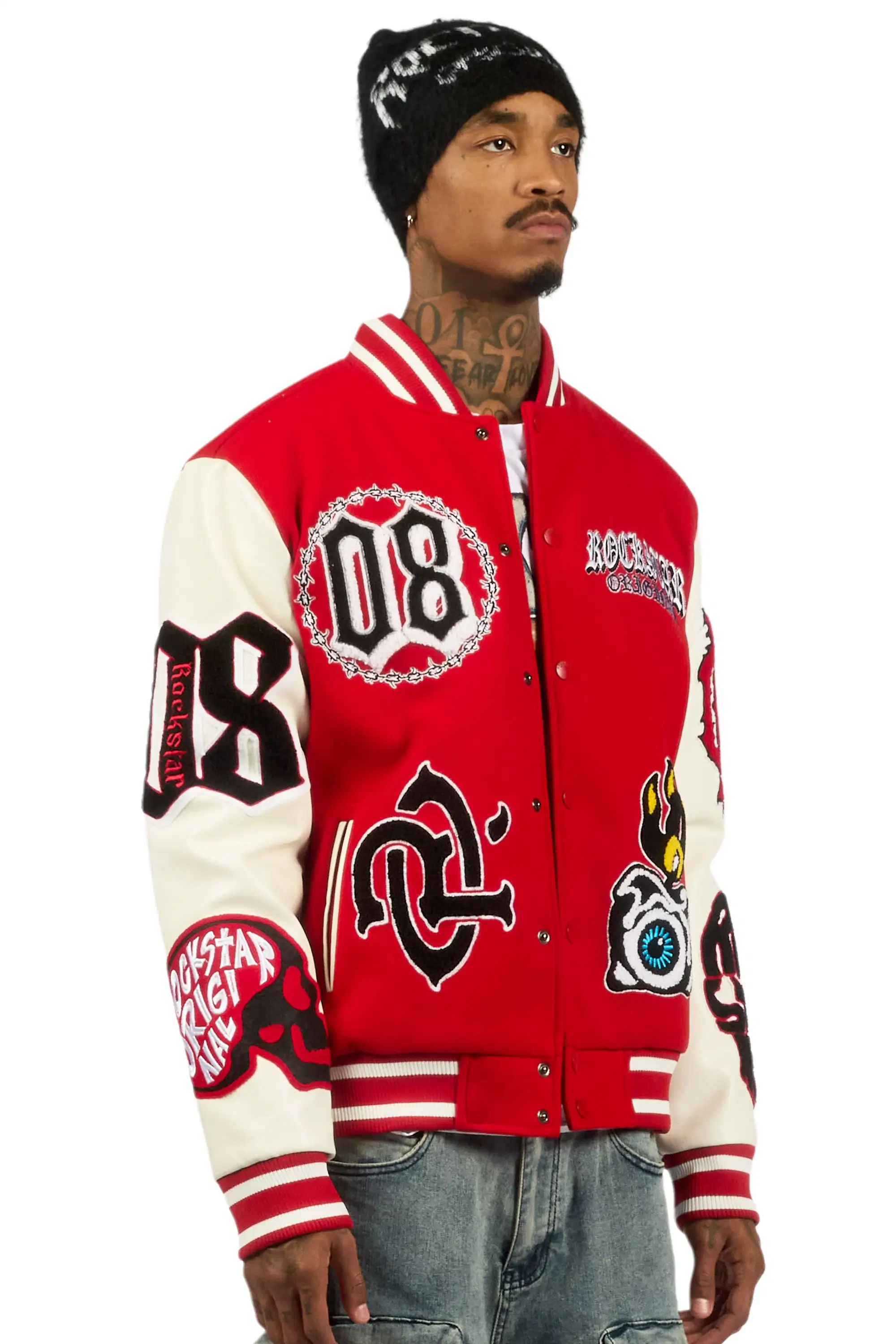 Syndicate Red Varsity Jacket - Image 4