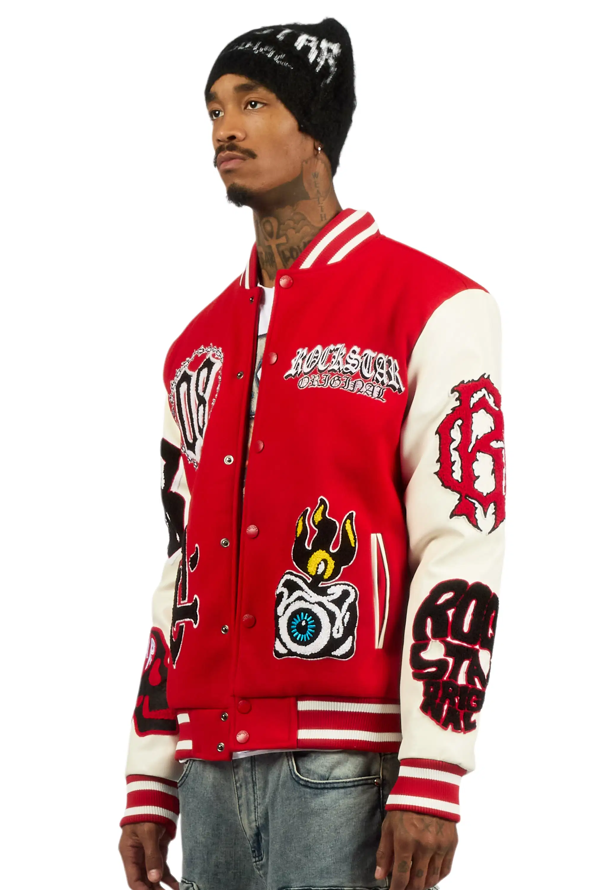 Syndicate Red Varsity Jacket - Image 5