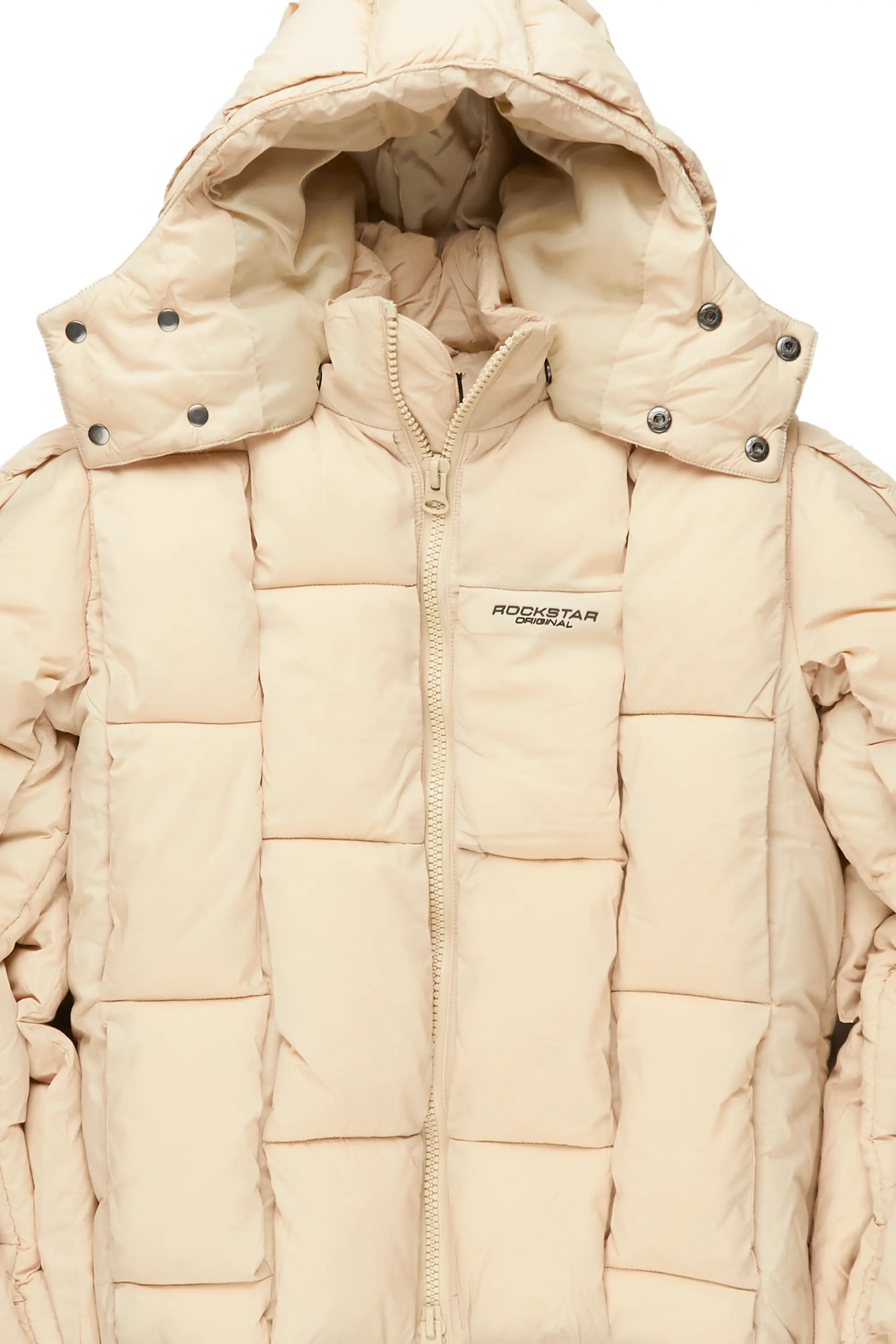 Marley Beige Puffer Jacket - Image 10